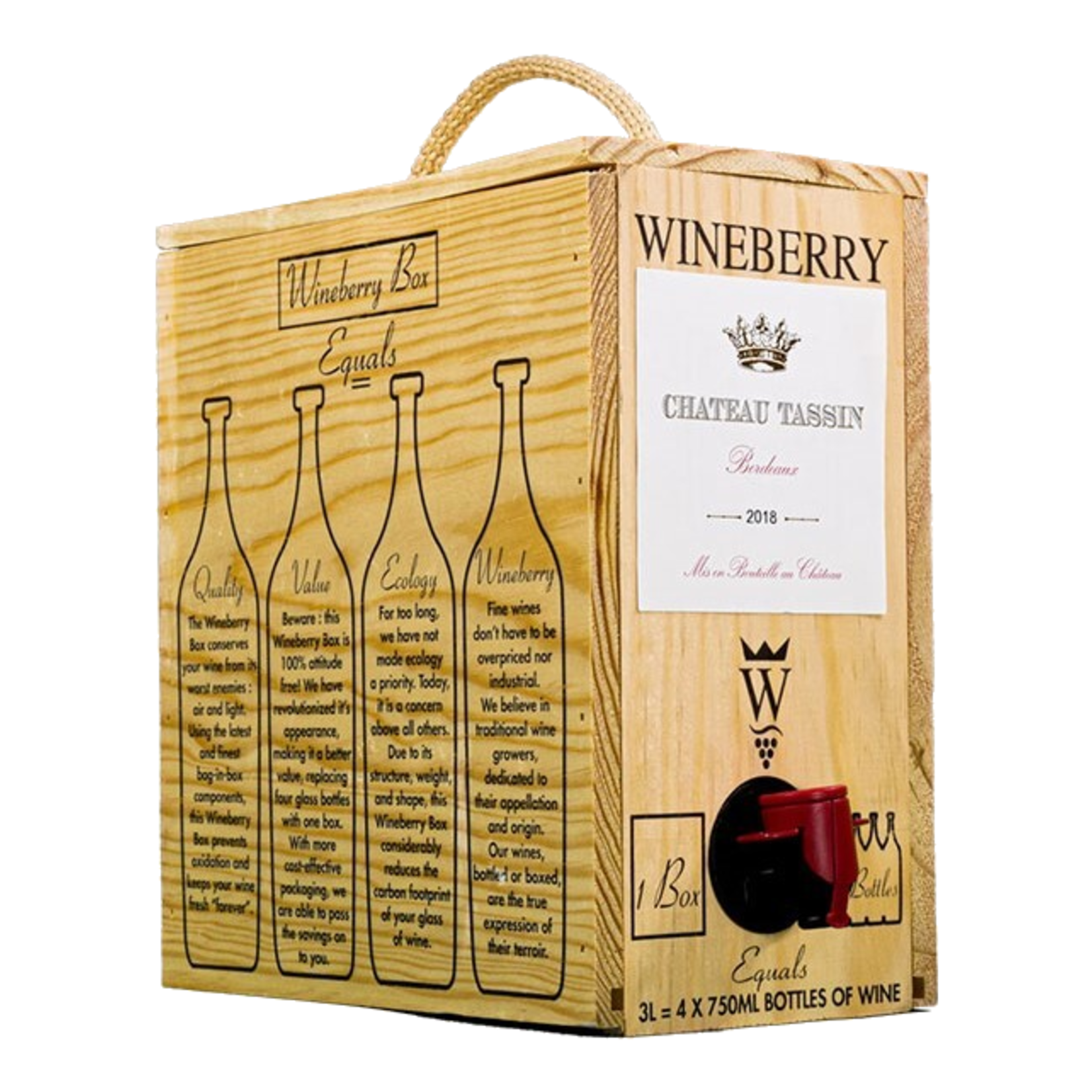 Chateau Tassin Château Tassin / Bordeaux Rouge / Bag-in-Box /  3.0L