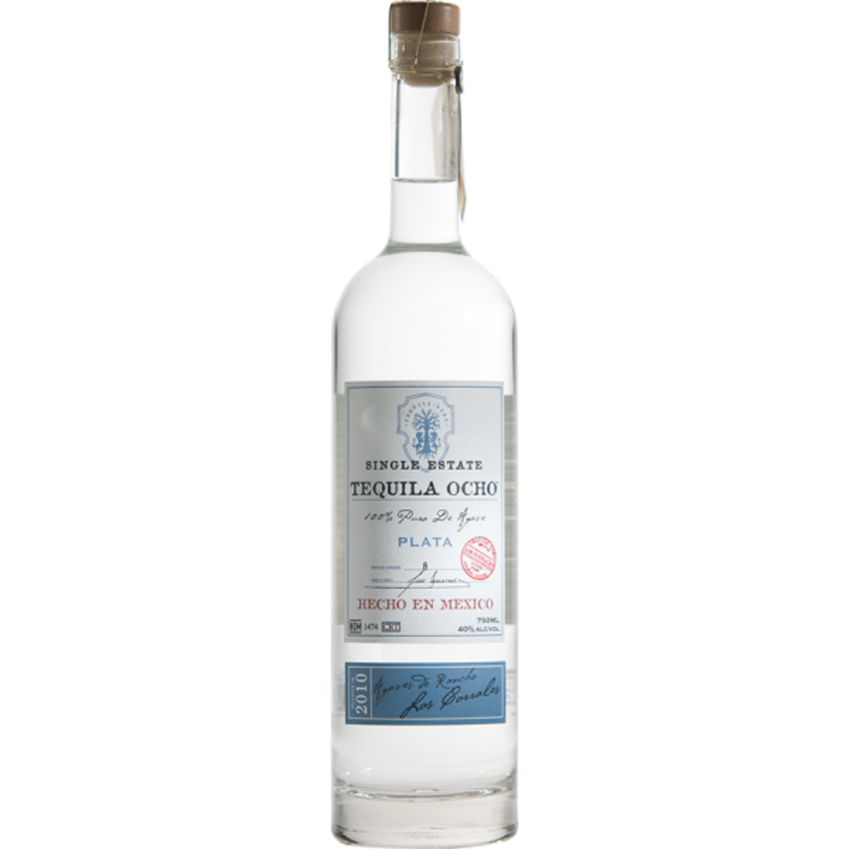 Tequila Ocho Tequila Ocho / Plata 40% abv  / 750mL  (vintage may vary from image)