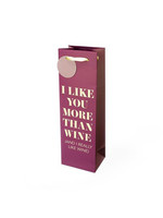 True Brands I Like You More Than Wine Gift Bag