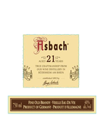 Asbach Asbach  / 21 Year Old Fine Old Brandy Vieille Eau-de-vie / 750mL