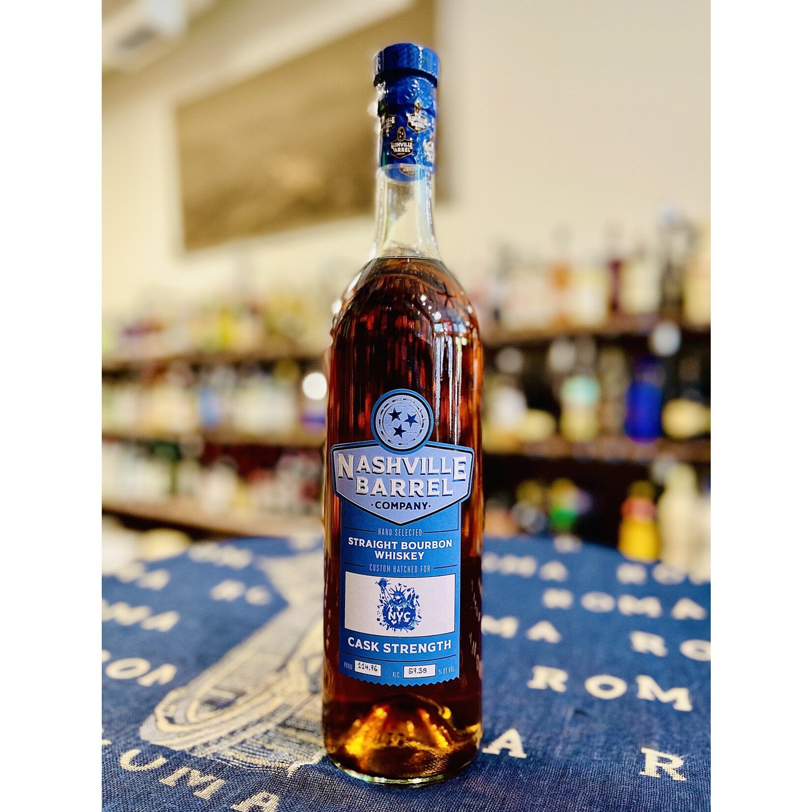 Nashville Barrel Company Nashville Barrel Company / New York Custom Batch Strength Bourbon Whiskey 57.38% abv / 750mL