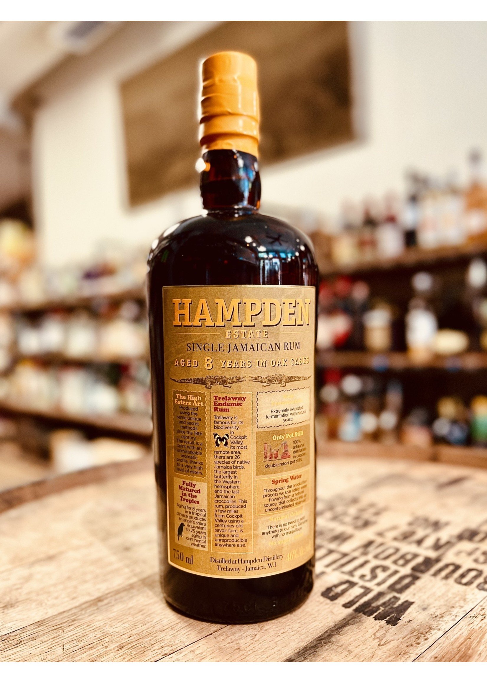 Hampden Hampden / 8 Year Single Jamaican Rum 46% abv / 750mL
