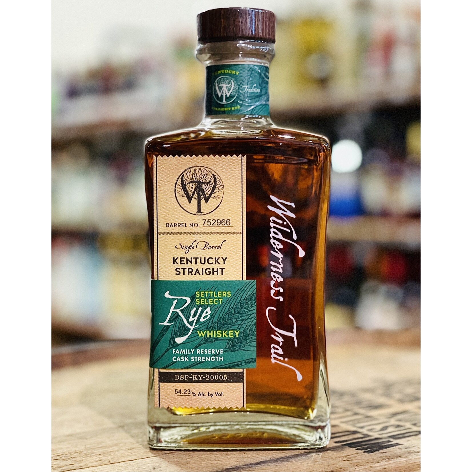 Wilderness Trail Wilderness Trail / Rye Whiskey PM Spirits Single Barrel Cask Strength 54.23% abv / 750mL