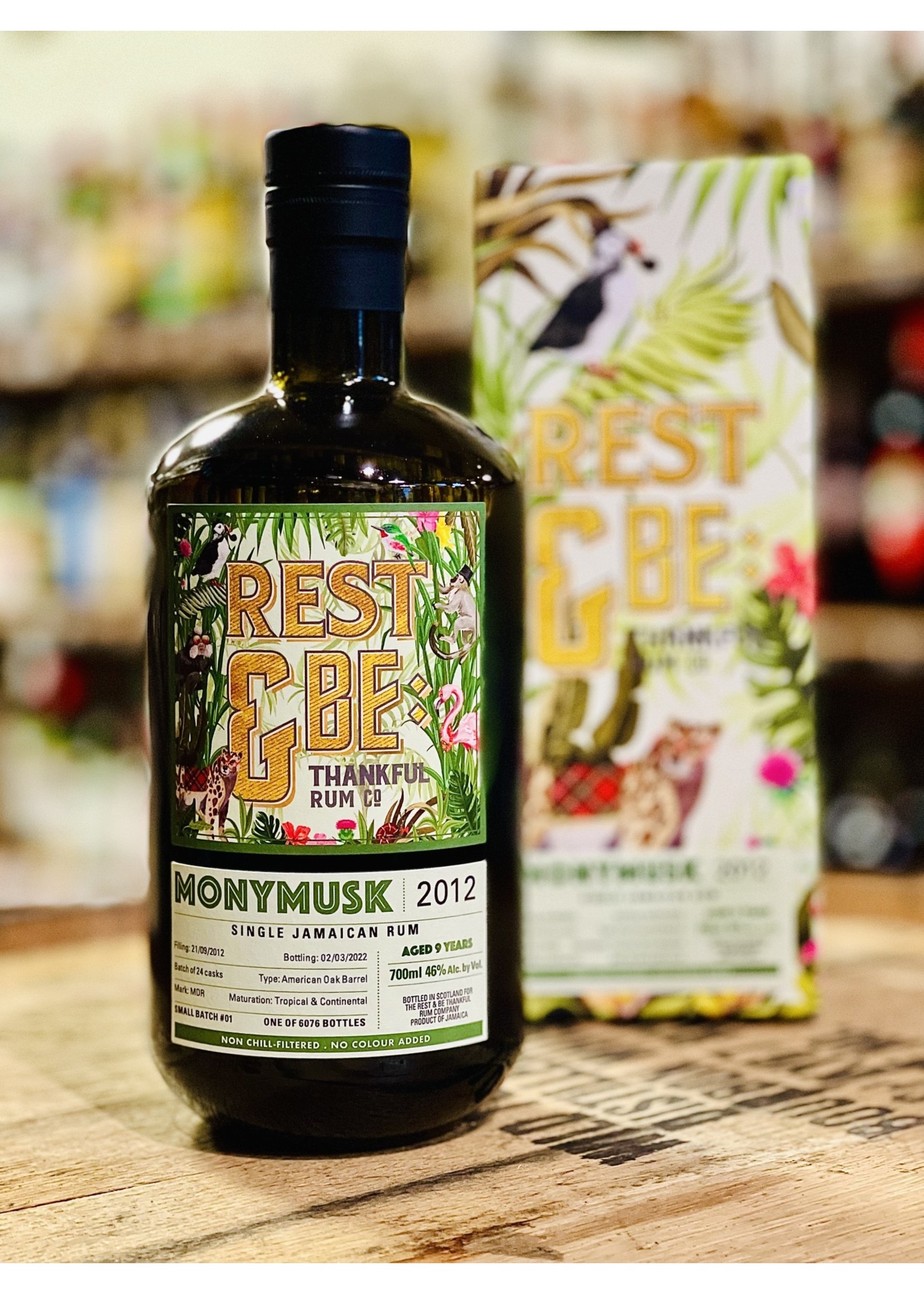Rest & Be Thankful Rest & Be Thankful / Monymusk 2012 9 Year Old Single Jamaican Rum 46% abv / 700mL