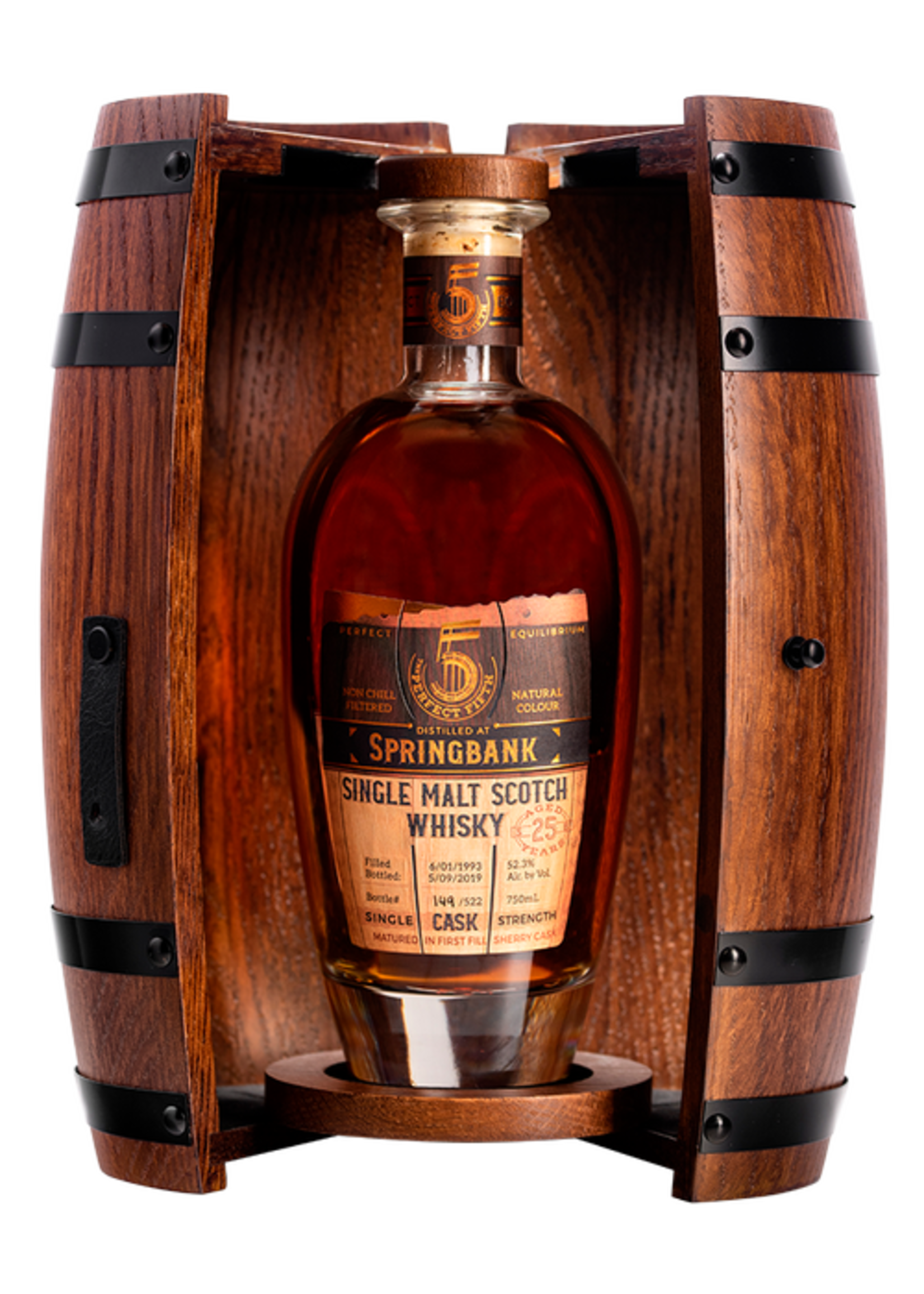 Perfect Fifth The Perfect Fifth / Springbank 25 Year Single Cask Scotch Whisky 52.3% abv / 750mL