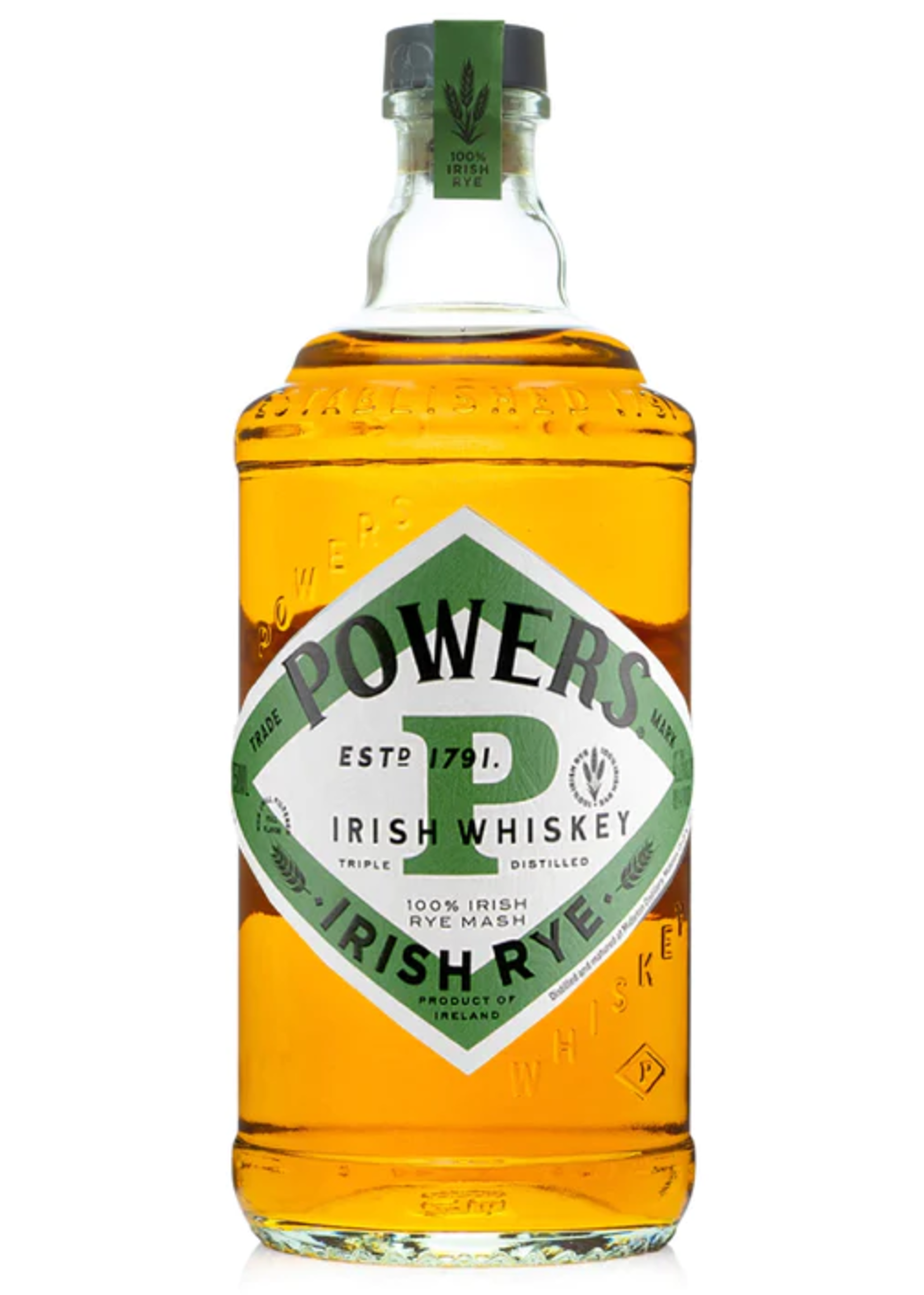 Powers Powers / Irish Rye Whiskey 43.2% abv / 750mL