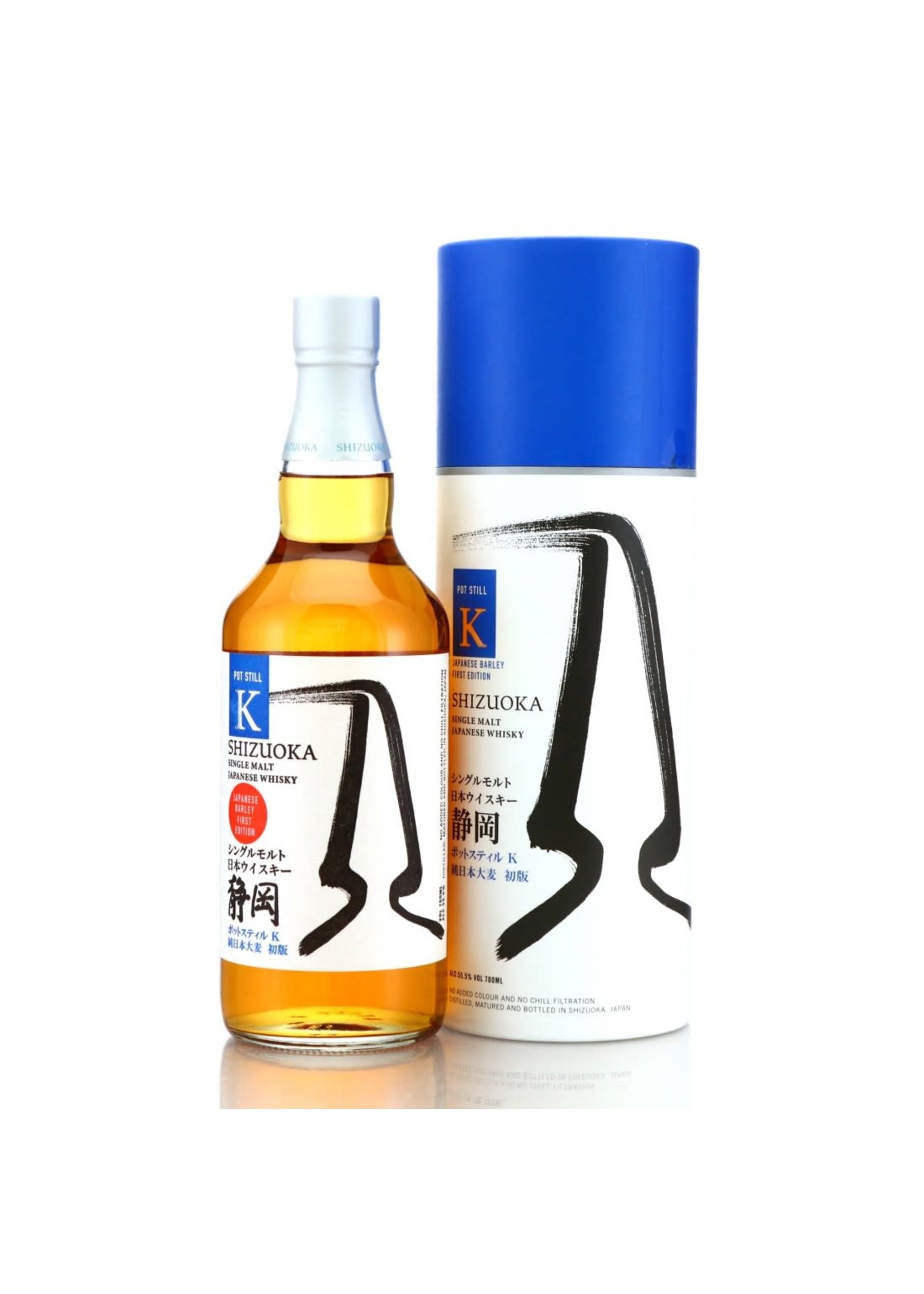 Shizuoka Shizuoka / K Pot Still 100% Japanese Barley Single Malt Japanese Whisky 55.5% abv / 700mL