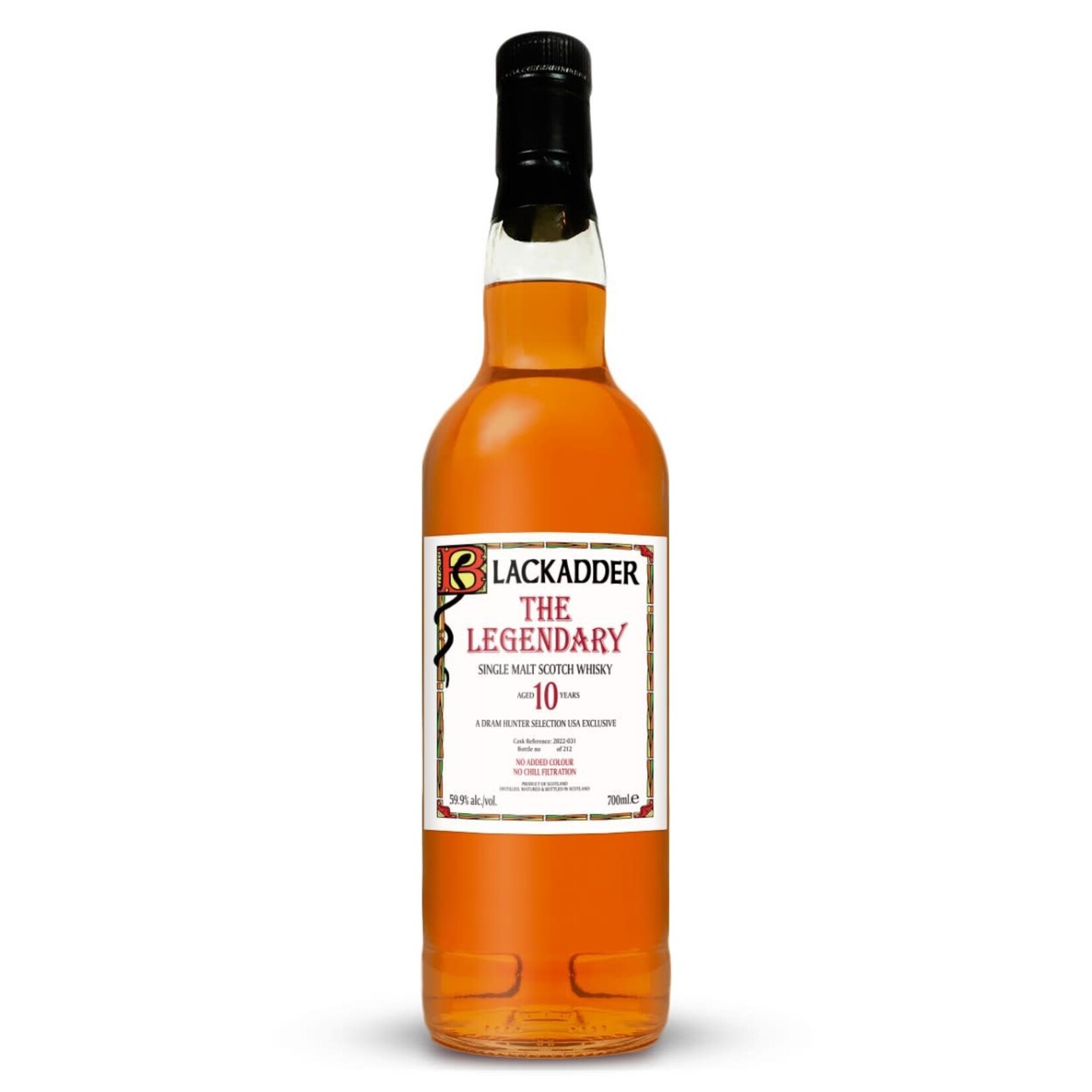 Blackadder Blackadder / The Legendary 10 Year Single Cask Single Malt Scotch Whisky 59.9% abv / 700mL