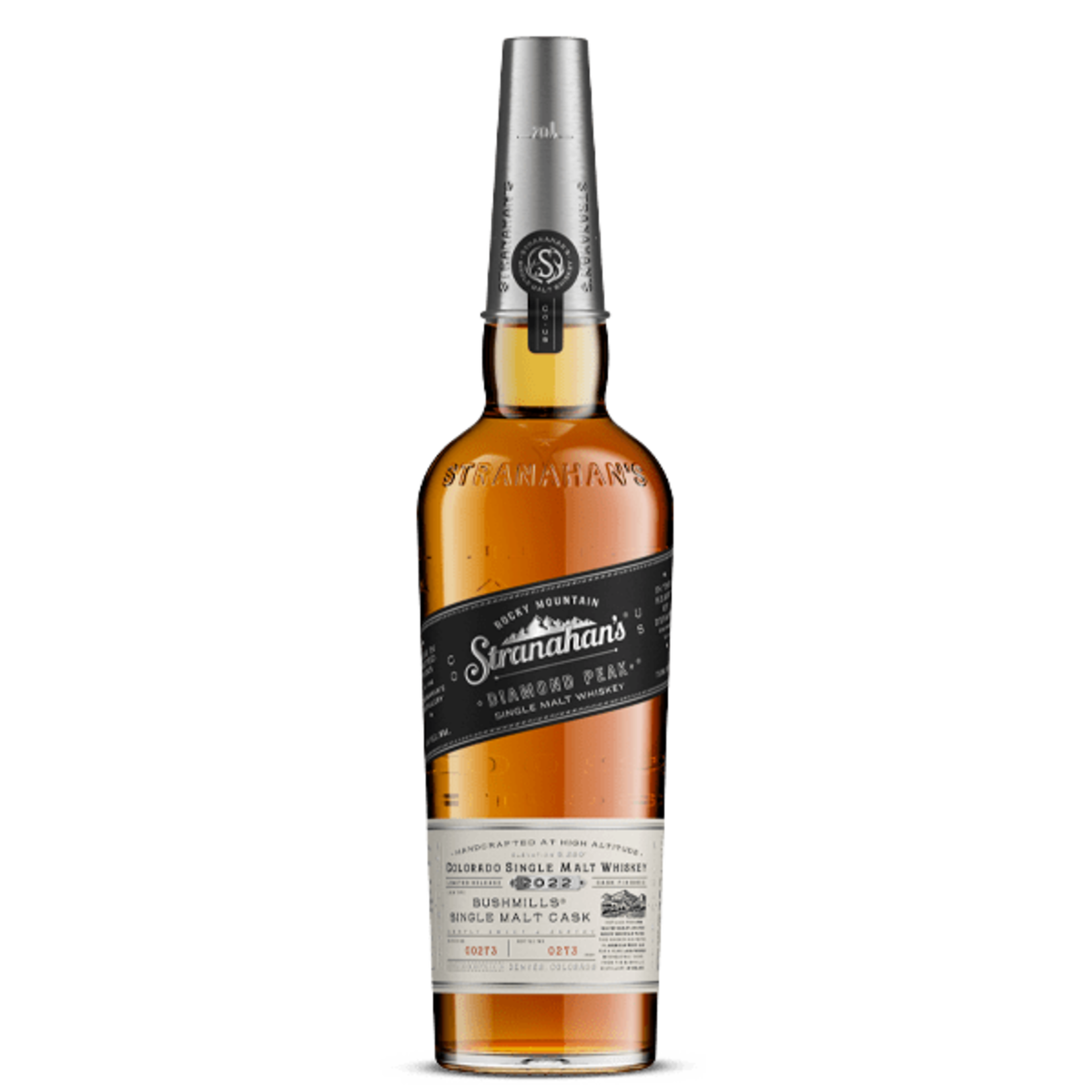 Stranahans Stranahan's / Limited Release 2022 Bushmills Single Cask Diamond Peak Colorado Straight Single Malt Whiskey 45% abv / 750mL
