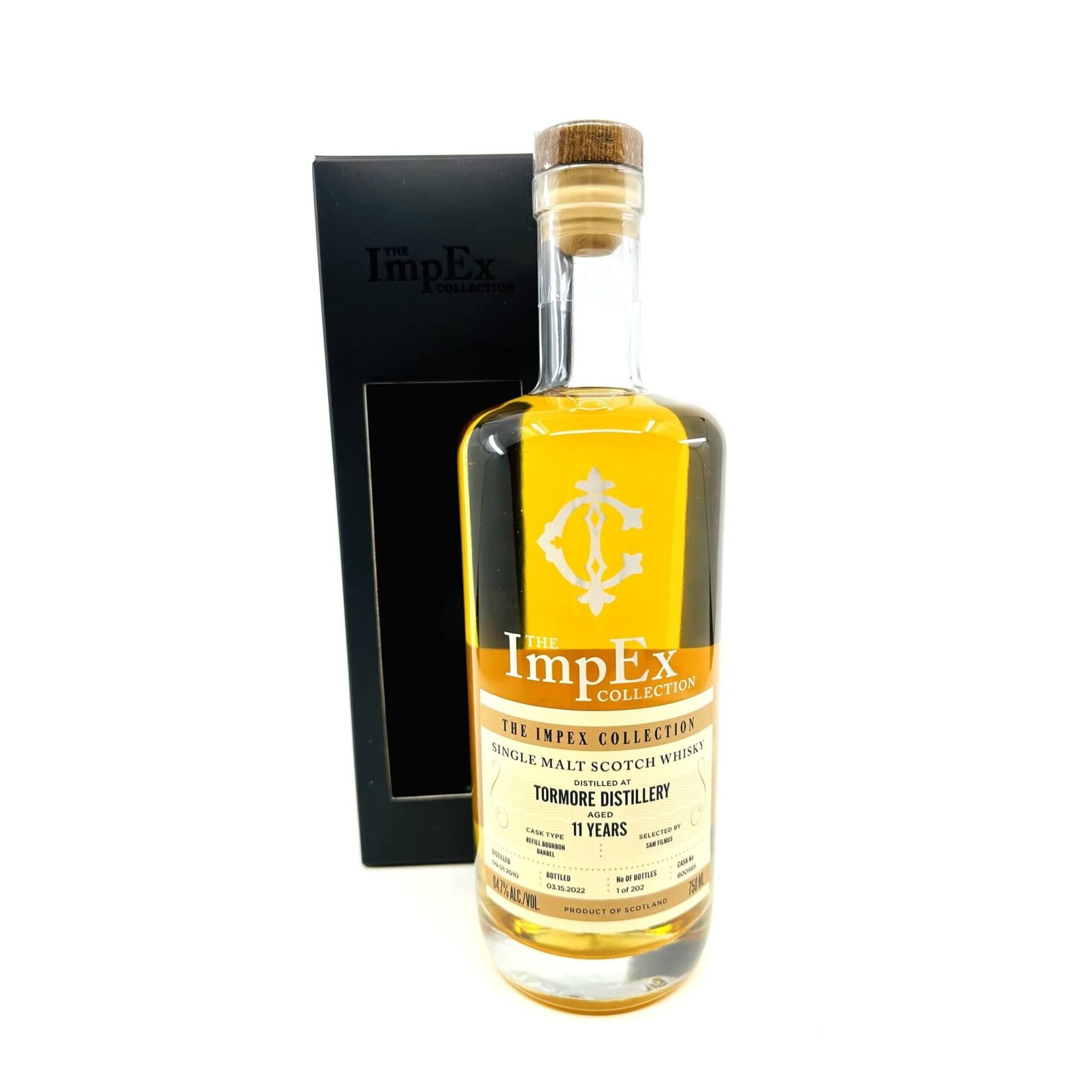 The Impex Collection / Tormore 11 Year Single Cask Single Malt Scotch Whisky 64.7% abv / 750mL