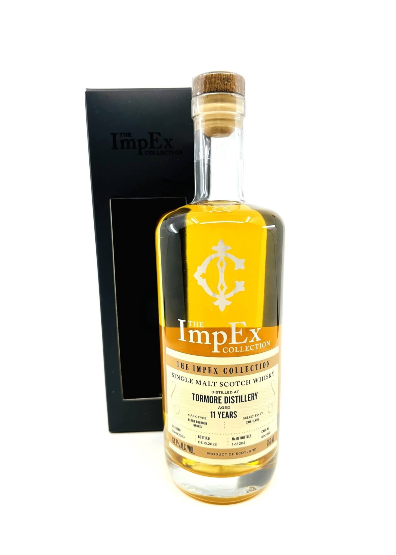 The Impex Collection / Tormore 11 Year Single Cask Single Malt Scotch Whisky 64.7% abv / 750mL