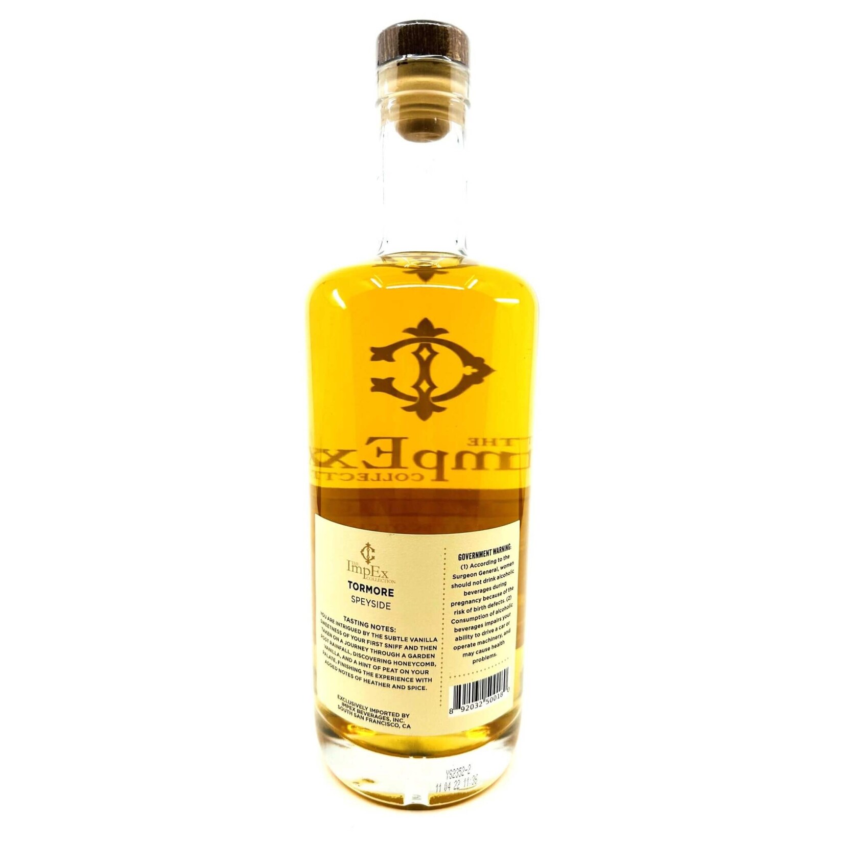 The Impex Collection / Tormore 11 Year Single Cask Single Malt Scotch Whisky 64.7% abv / 750mL