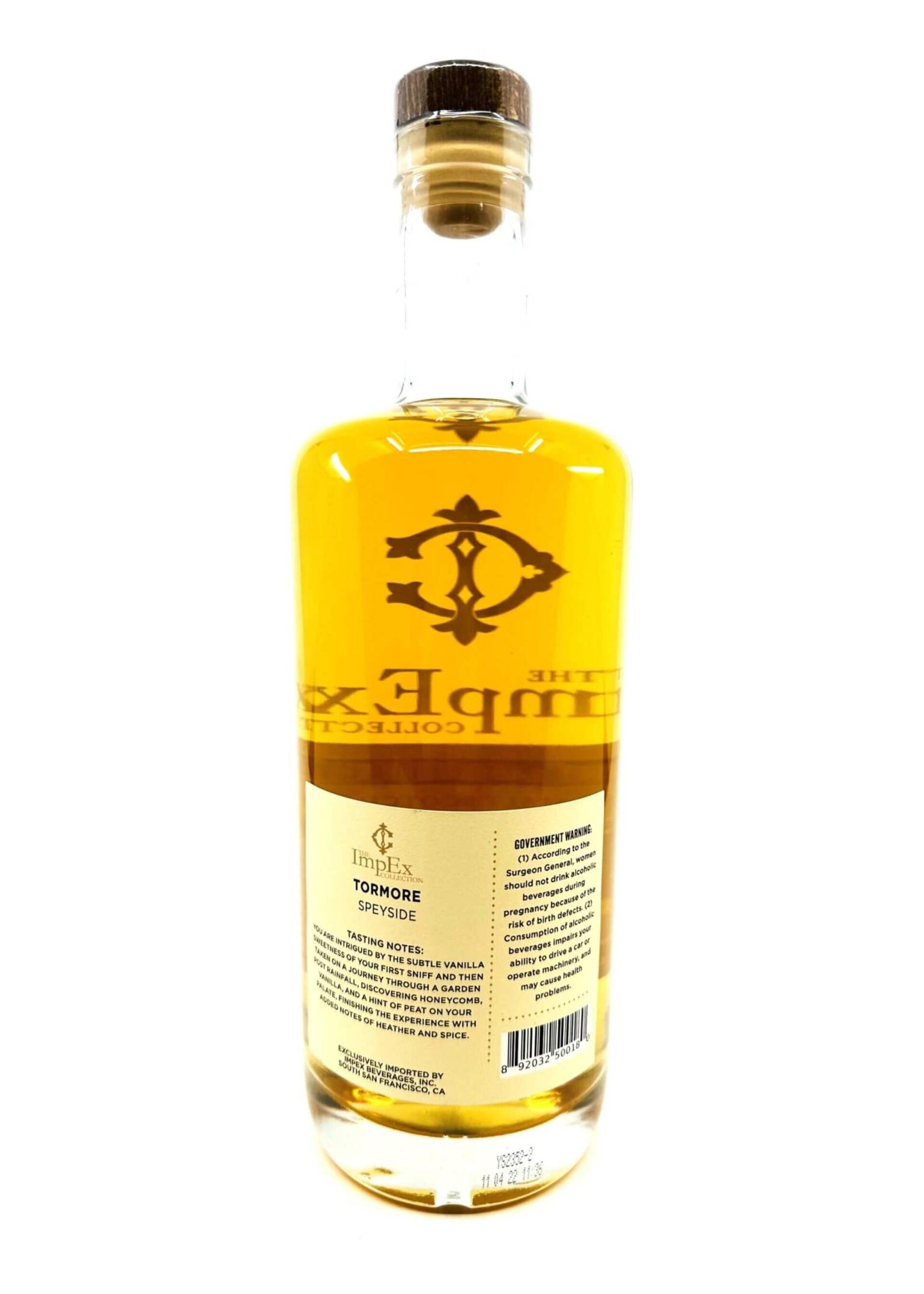The Impex Collection / Tormore 11 Year Single Cask Single Malt Scotch Whisky 64.7% abv / 750mL