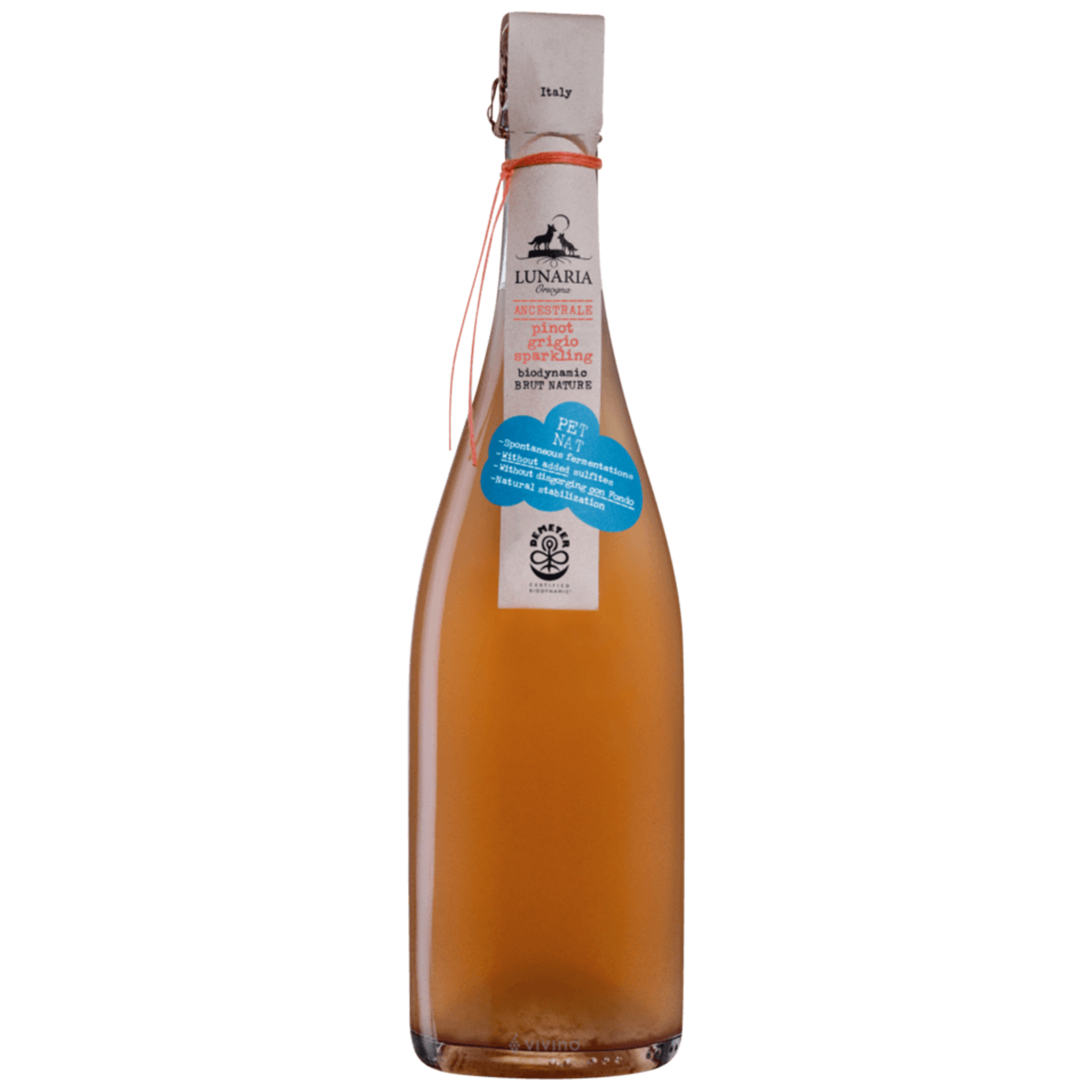 Lunaria Lunaria / Sparkling Ancestral Brut Nature Pinot Grigio / 750mL