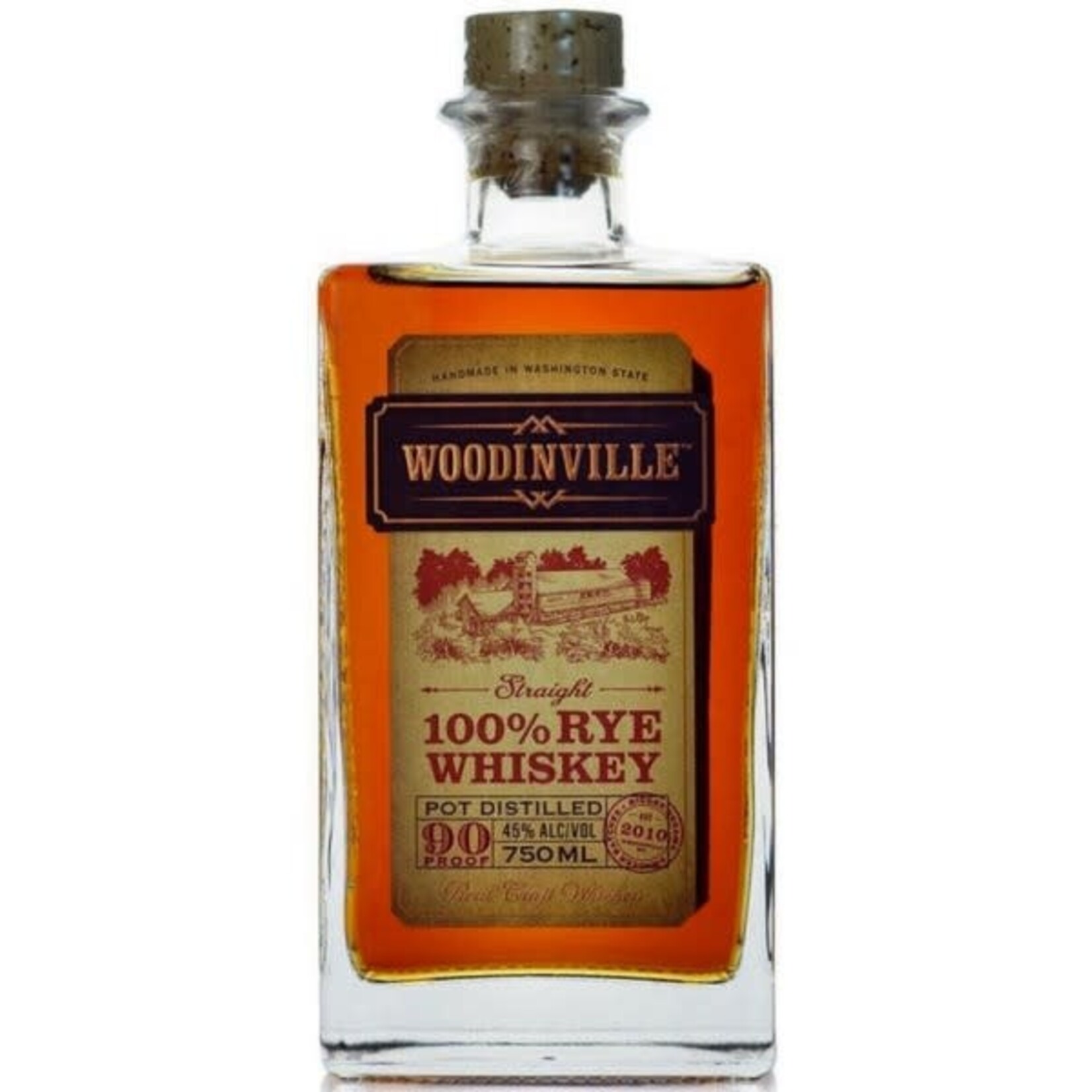 Woodinville Woodinville Whiskey Co / 100% Rye Whiskey / 750mL