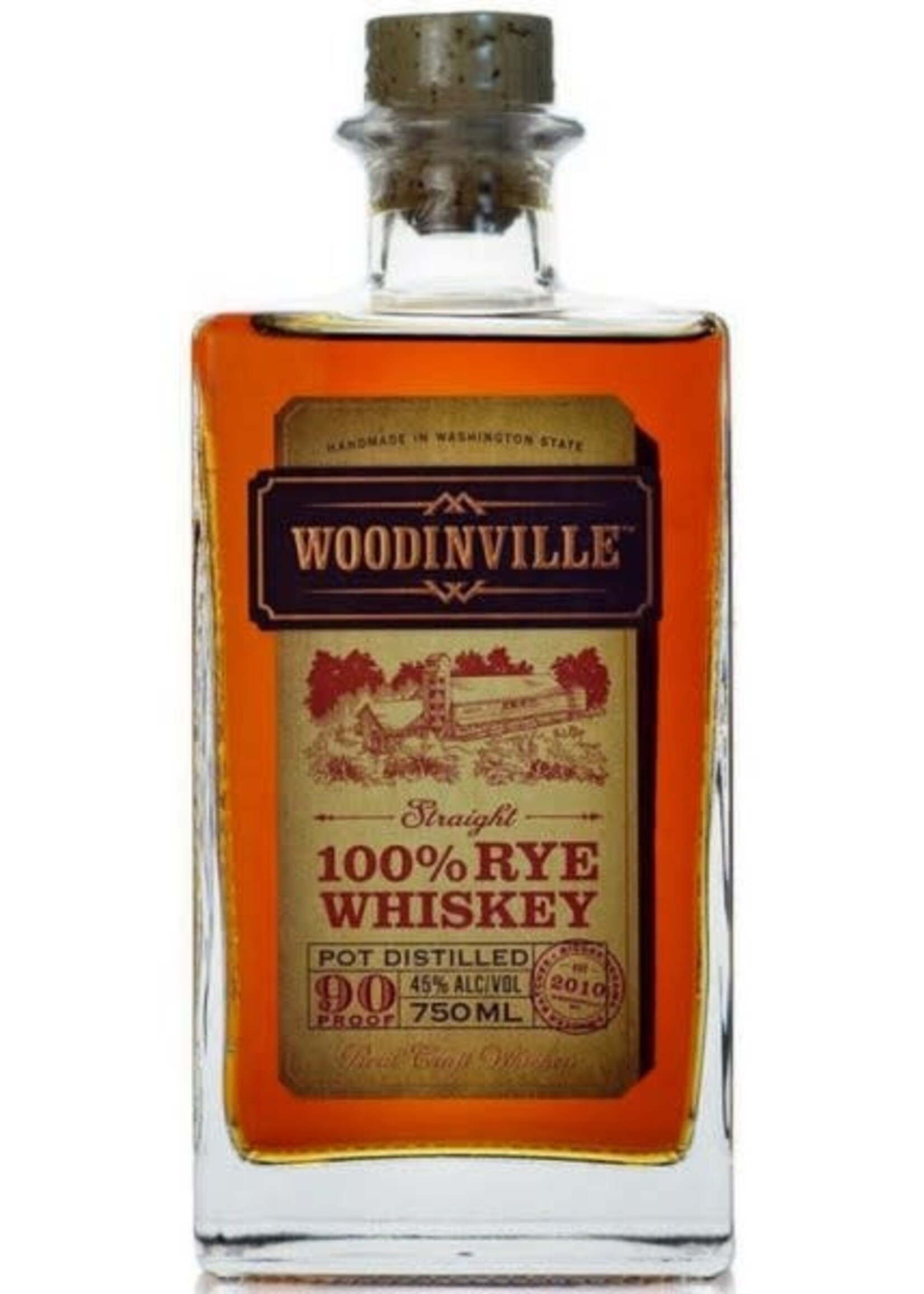Woodinville Woodinville Whiskey Co / 100% Rye Whiskey / 750mL