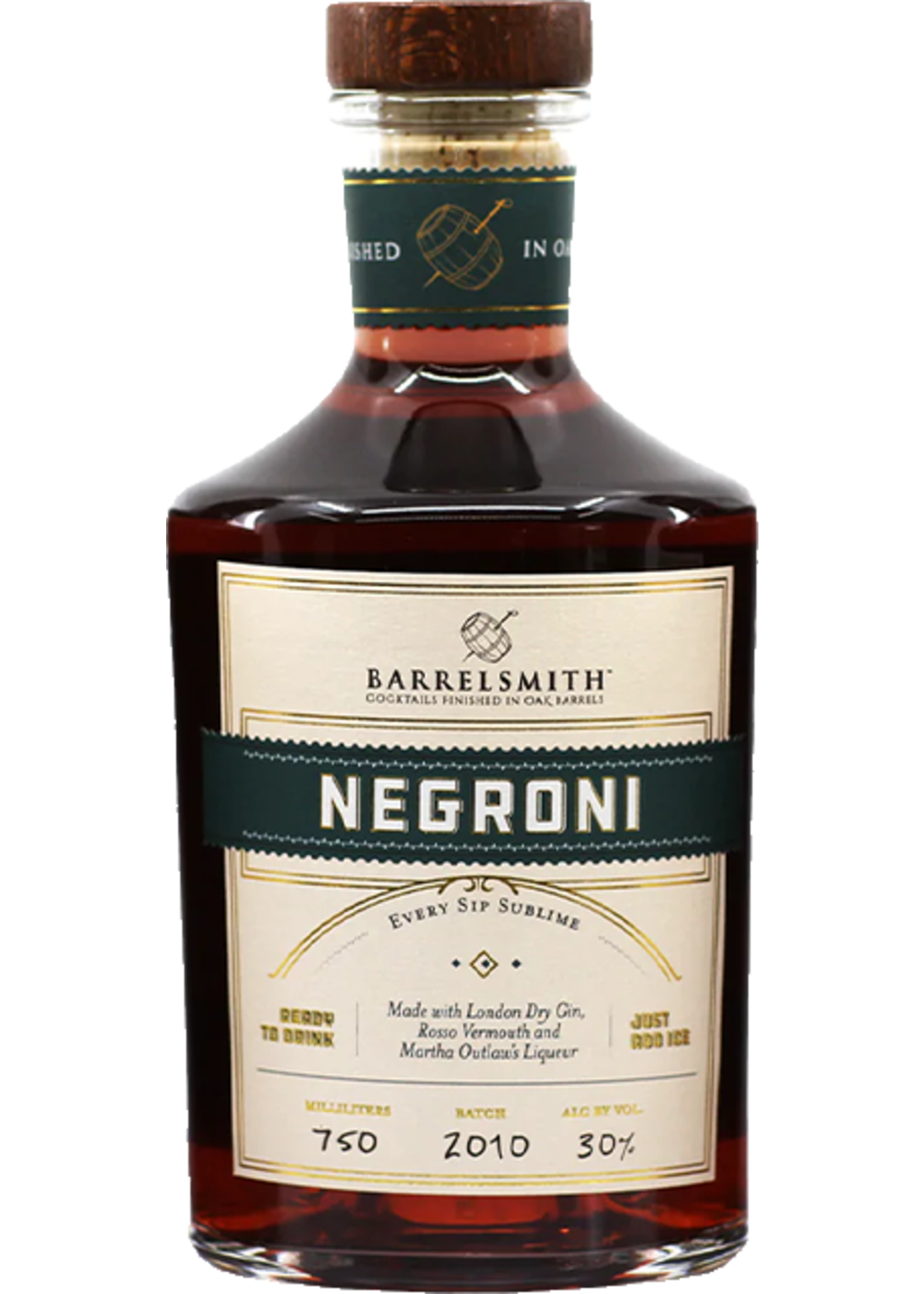 Barrelsmith Barrelsmith / Ready To Drink Negroni 30% abv / 750mL