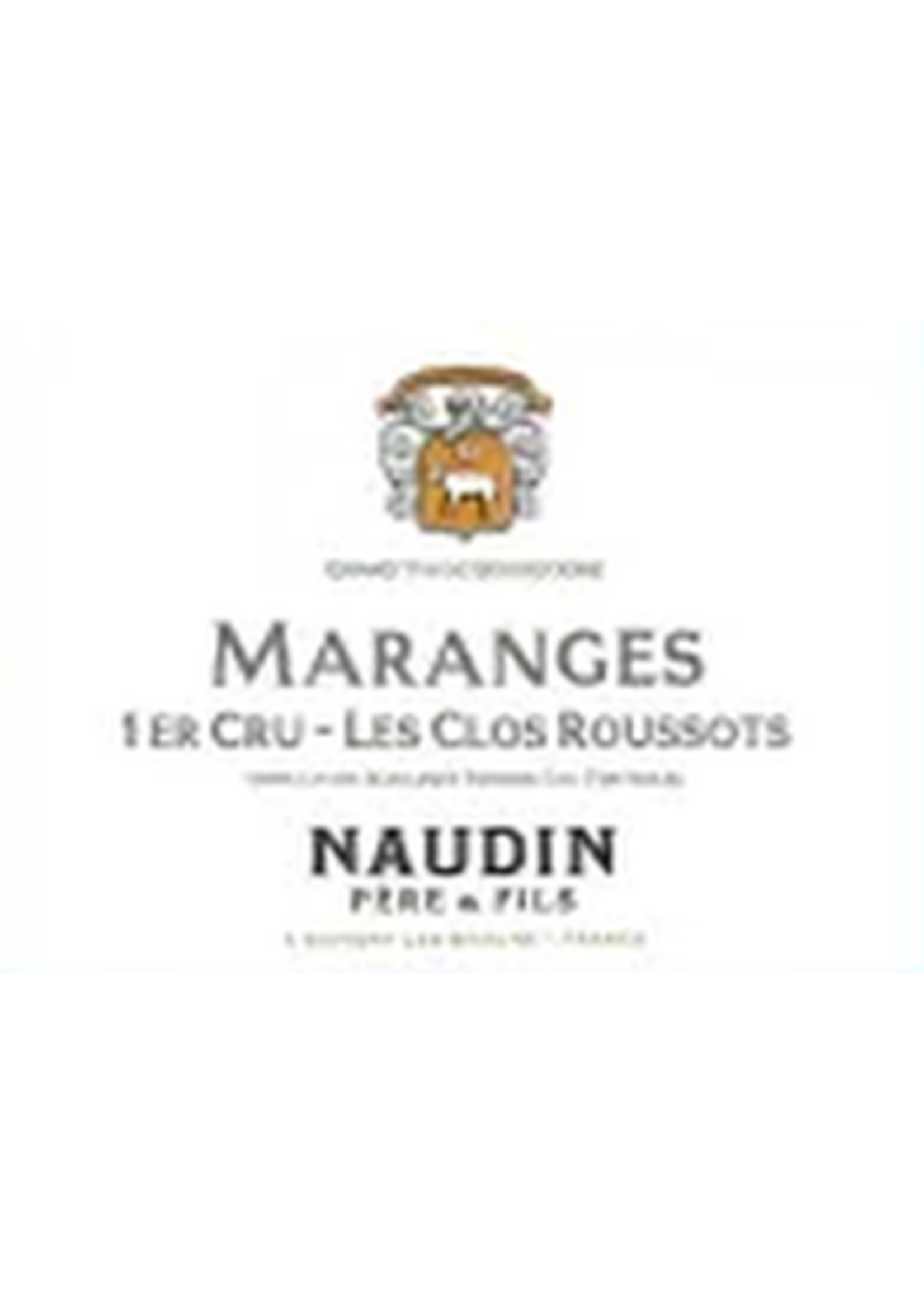 Naudin Pere et Fils Naudin Pere et Fils / Maranges 1er Cru Clos Roussots 2019 / 750mL