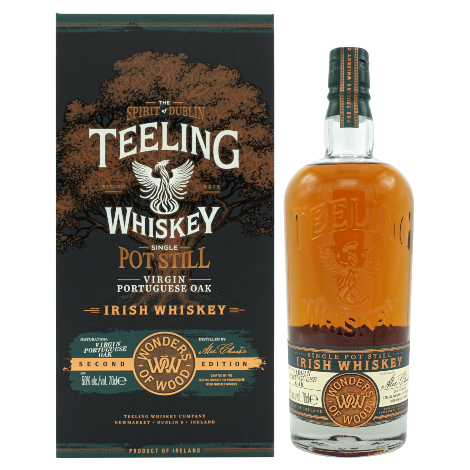 Teeling Teeling / Wonders Of Wood Series #2 Virgin Portuguese Oak Single Pot Still Irish Whiskey 50% abv / 700mL