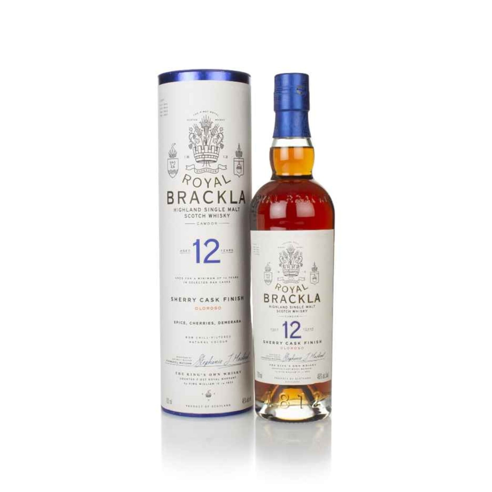 Royal Brackla Royal Brackla / 12 Year Oloroso Sherry Cask Finish Single Malt Scotch Whisky 46% abv / 750mL