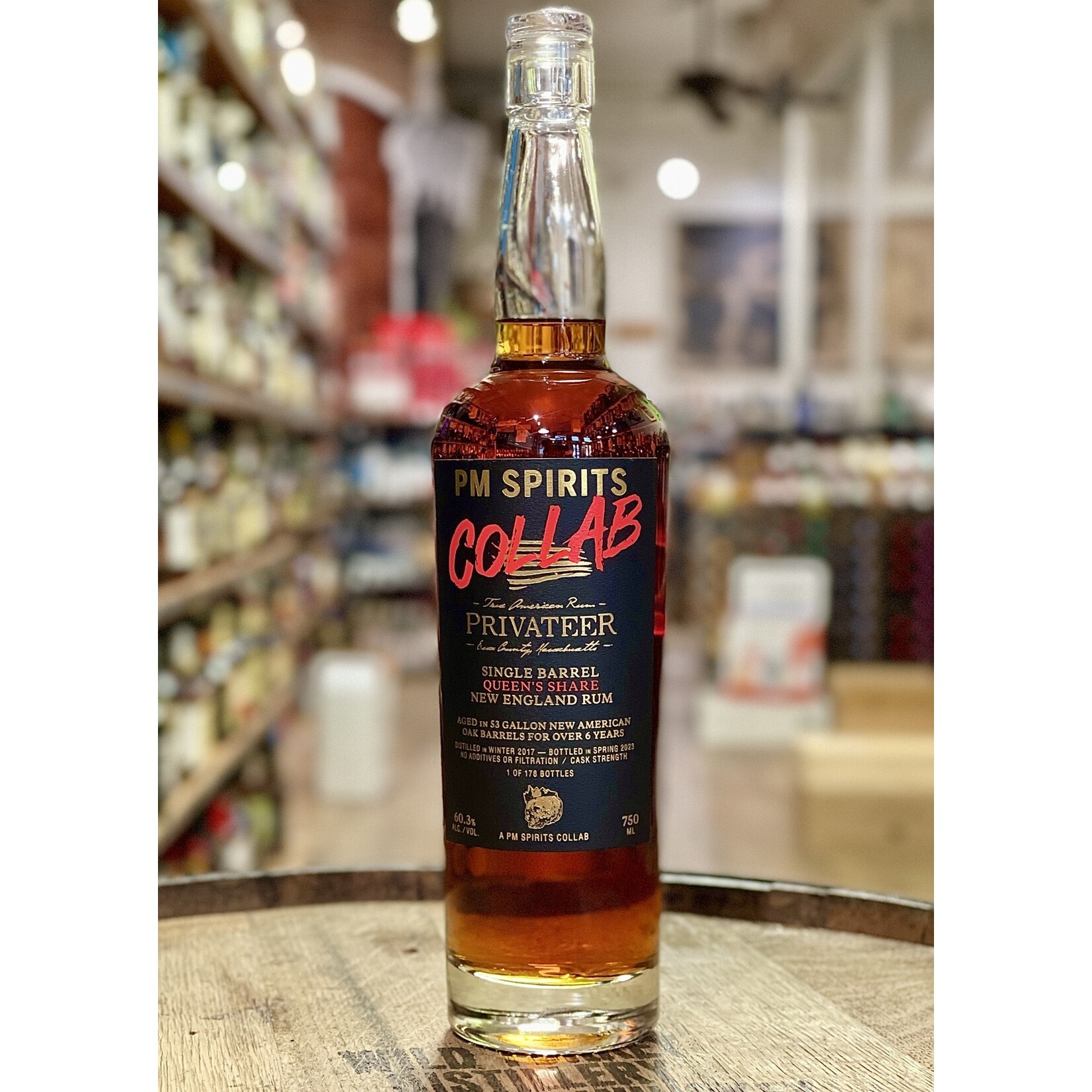 Privateer Privateer / PM Spirits Collab Queen’s Share 6 Year Single Barrel New England Rum 60.3% abv / 750mL
