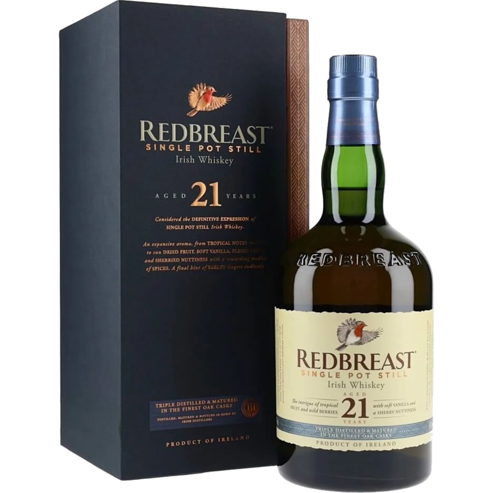 Redbreast Redbreast Whiskey / 21 Years Old Single Pot Still Irish Whiskey 46% abv / 750mL
