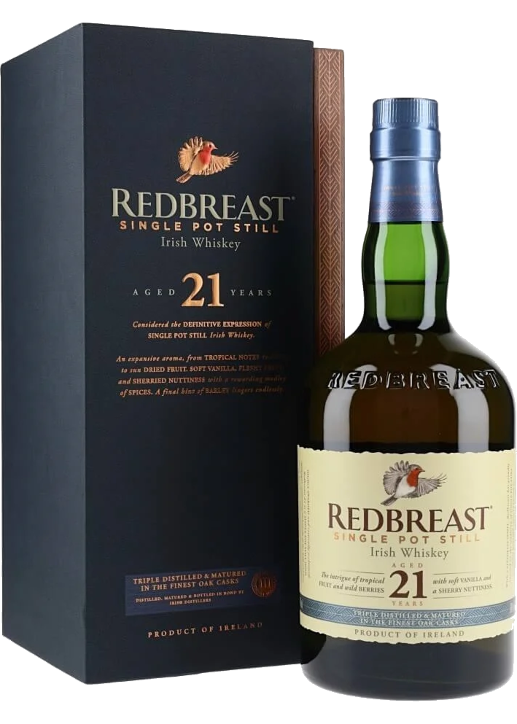 Redbreast Redbreast Whiskey / 21 Years Old Single Pot Still Irish Whiskey 46% abv / 750mL