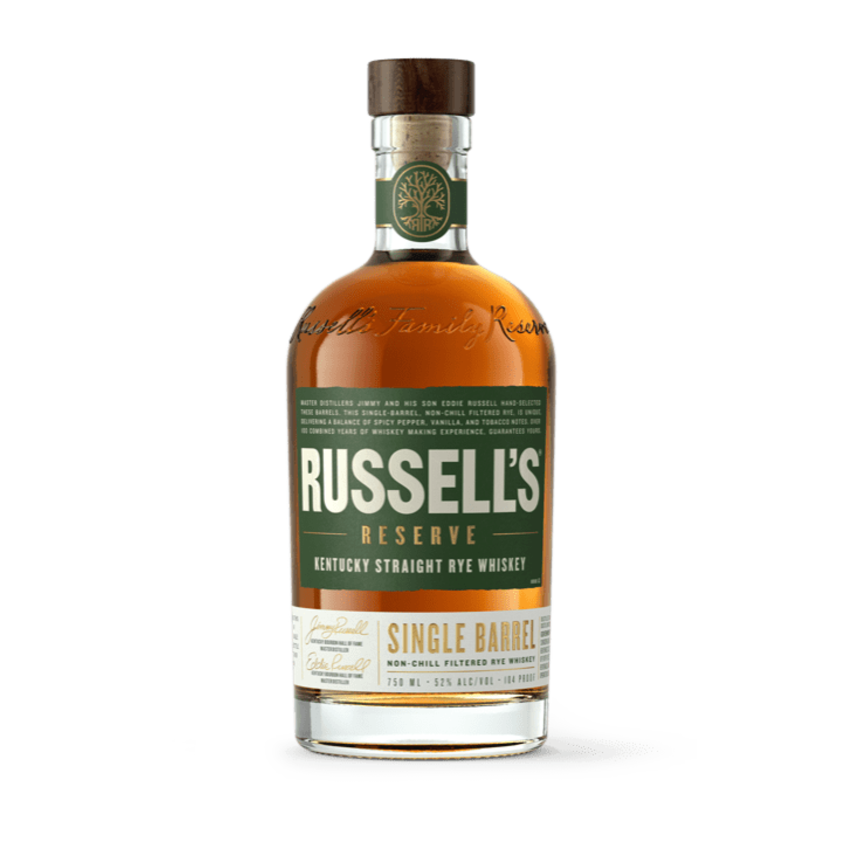 Russell's Reserve Russell’s Reserve / Single Barrel Rye Whisky 52% abv / 750mL