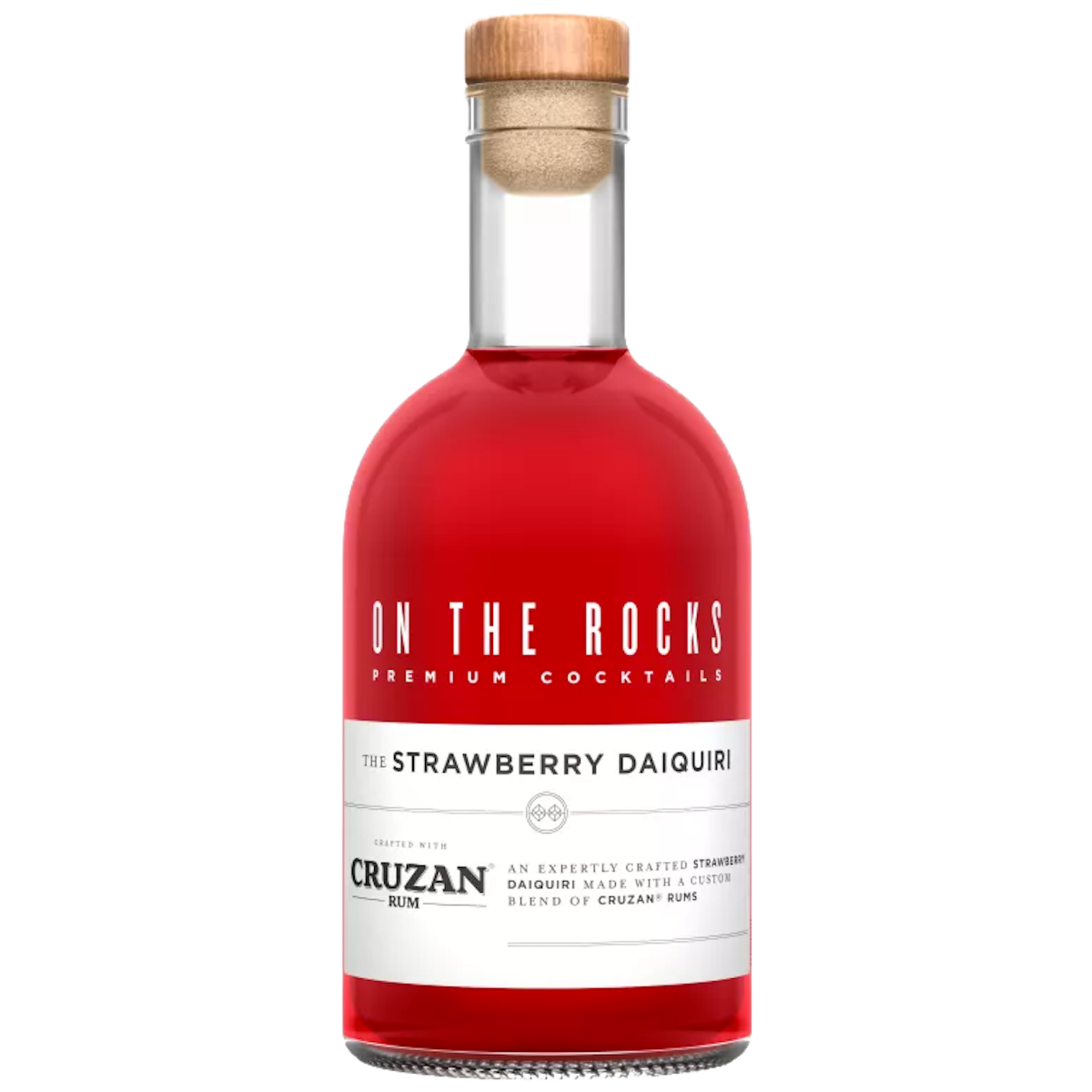 On The Rocks On The Rocks Cocktails / The Strawberry Daiquiri with Cruzan Rum 20% abv / 375mL