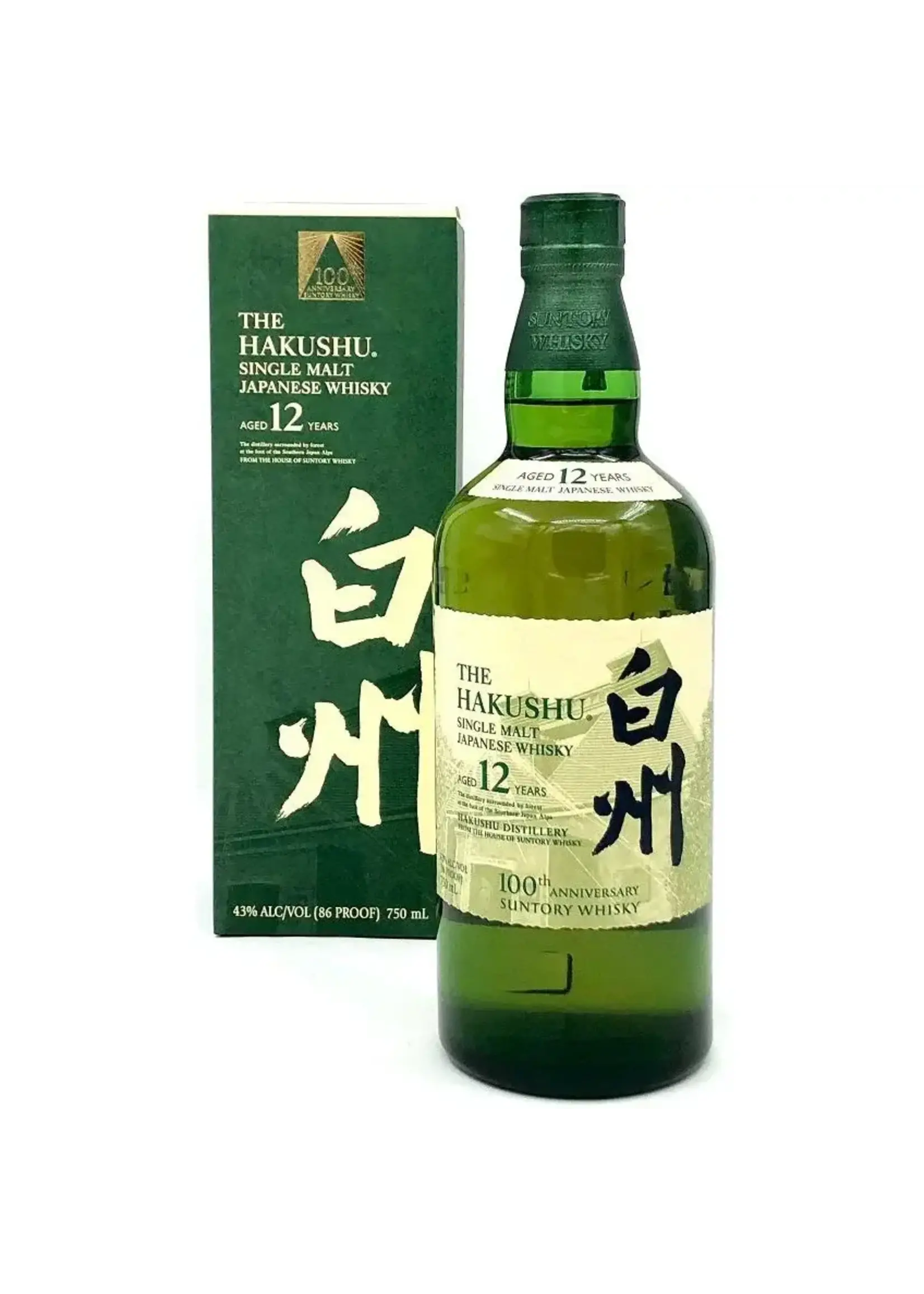 Suntory The Hakushu / 100th Anniversary 12 Year Single Malt Japanese Whisky / 750mL