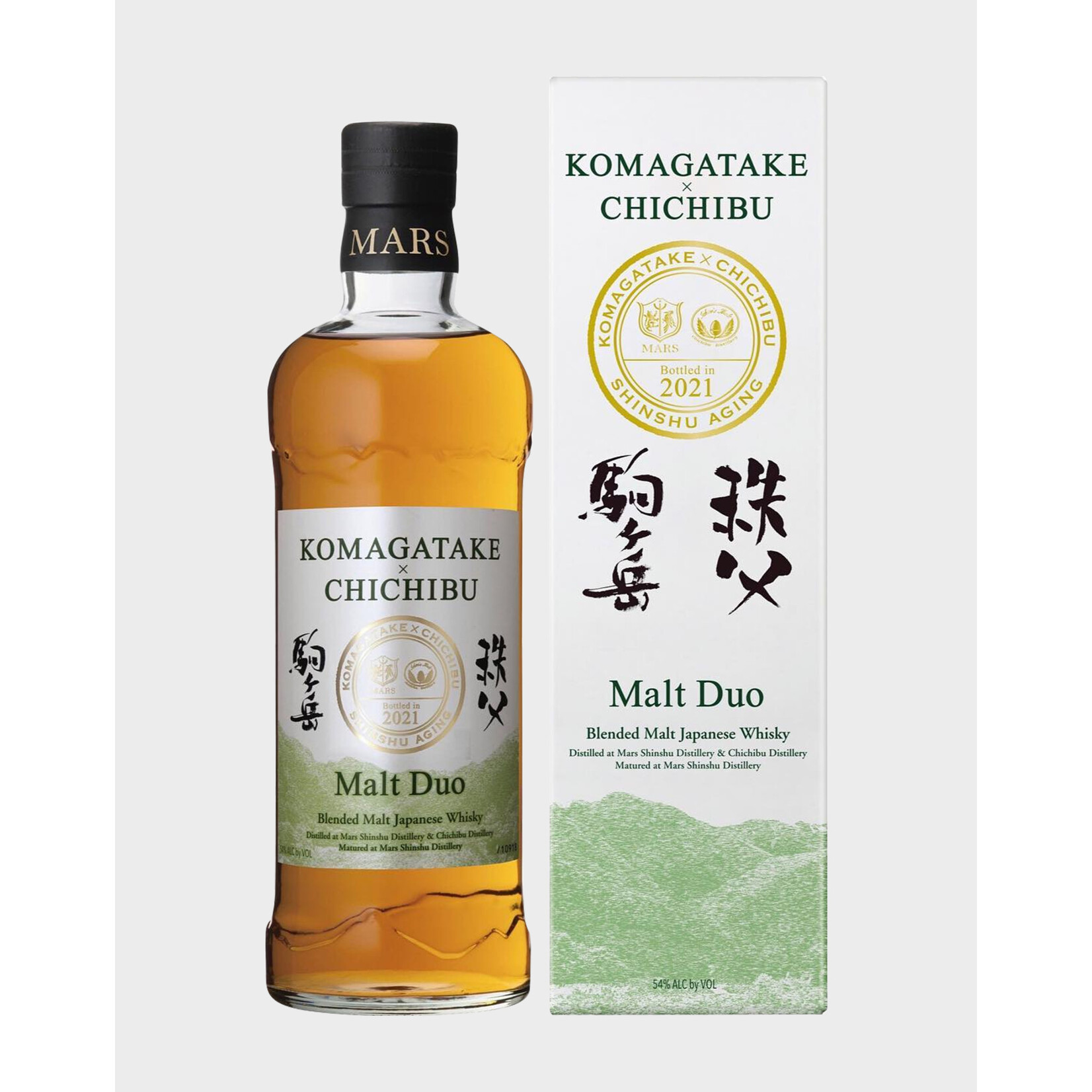 Mars Mars / Malt Duo Komagatake x Chichibu Blended Japanese Malt 2021 Edition 54% abv / 700mL
