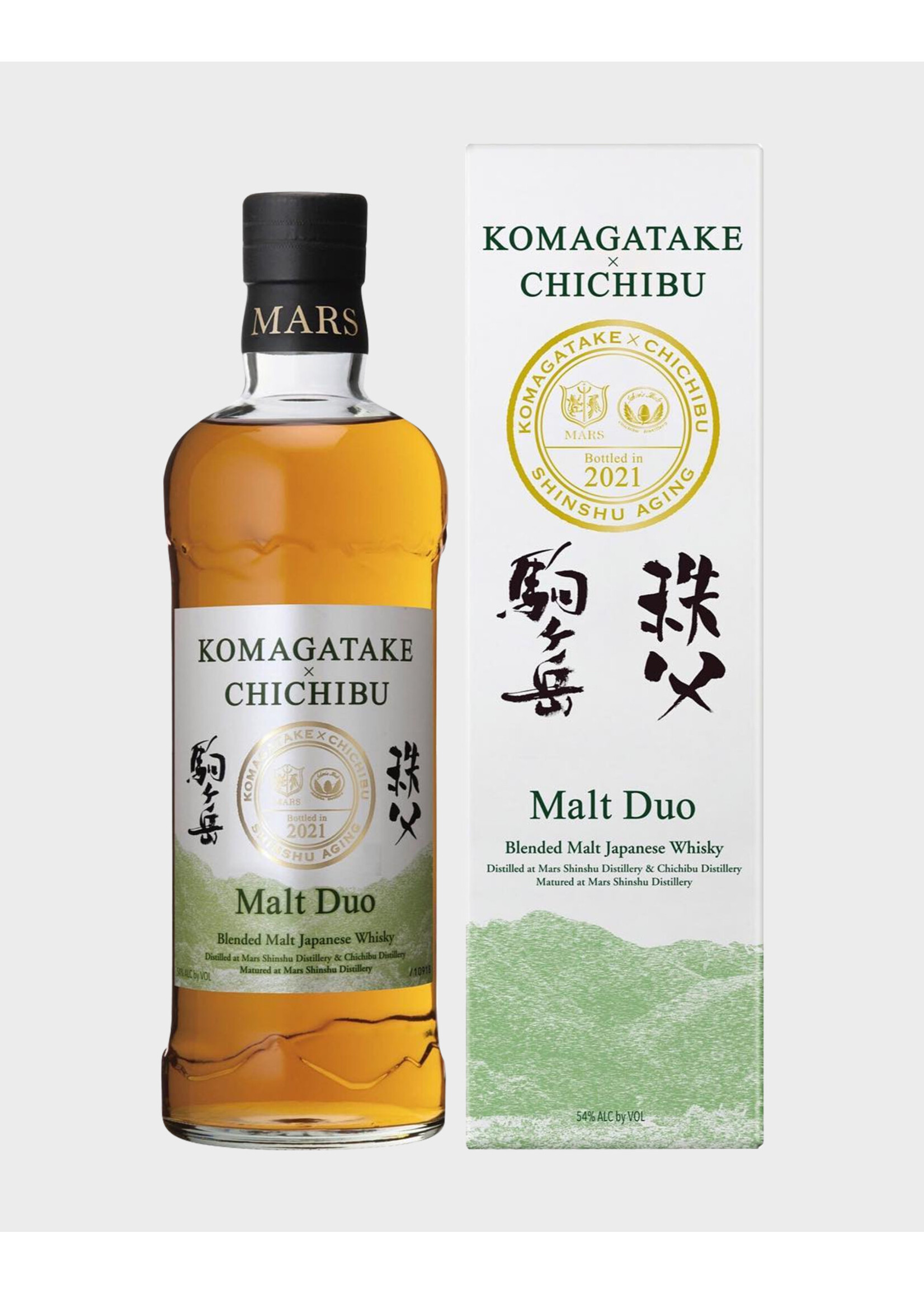 Mars Mars / Malt Duo Komagatake x Chichibu Blended Japanese Malt 2021 Edition 54% abv / 700mL