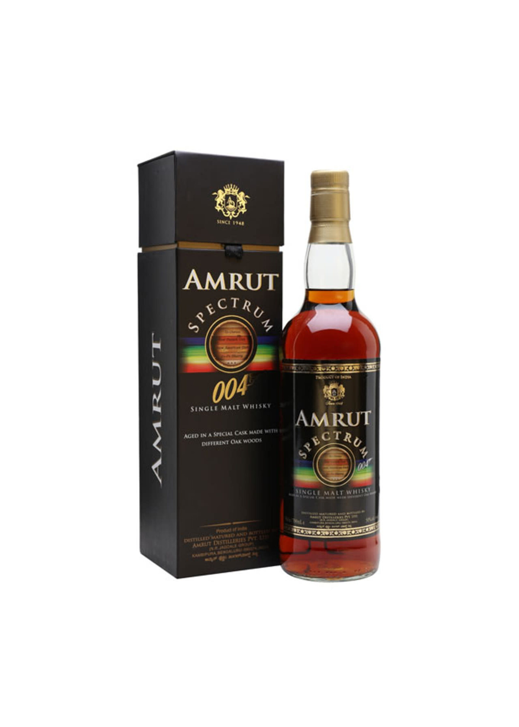 Amrut Distilleries Corp Amrut / Spectrum 004 Indian Single Malt Whisky 50% abv / 750mL