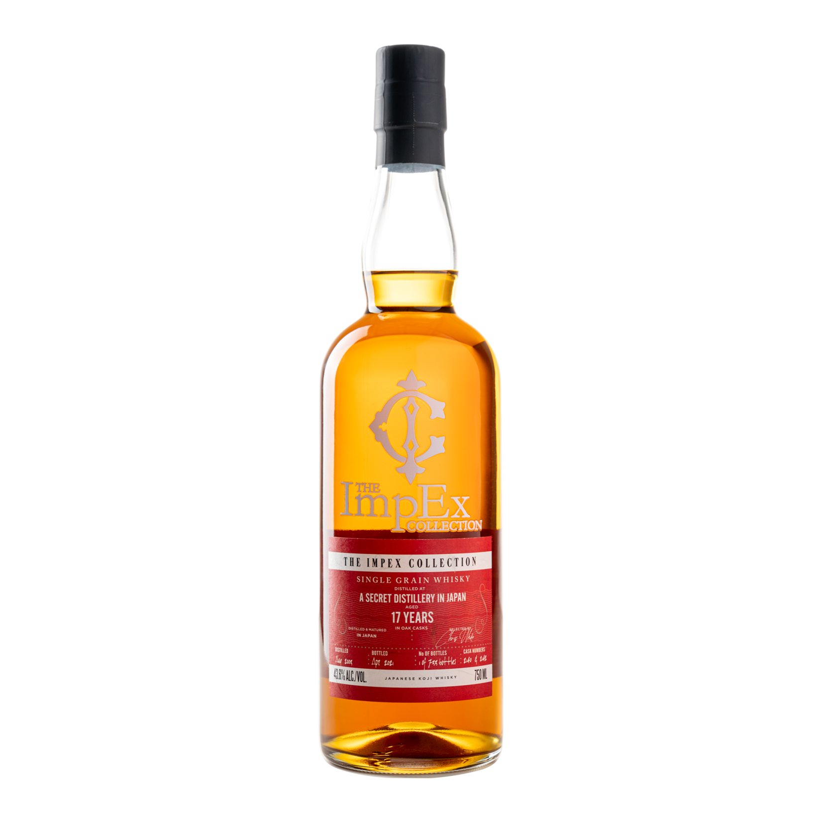 The Impex Collection The Impex Collection / A Secret Distillery in Japan 17 Year Single Grain Japanese Koji Whisky 43.6% abv / 750mL