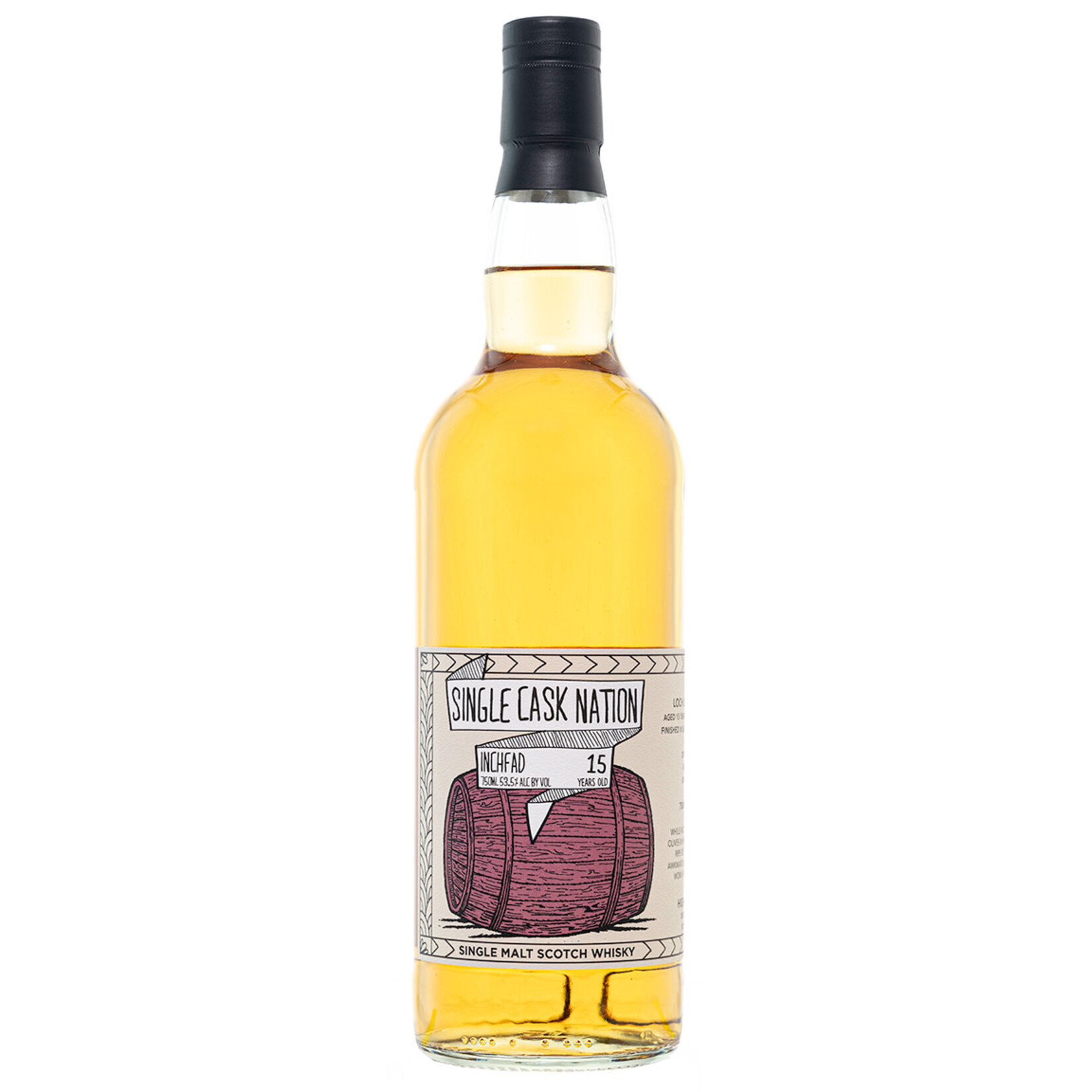 Single Cask Nation Single Cask Nation / Inchfad 15 Year Finished in Grand Cru Bordeaux Barrique Single Malt Scotch Whisky 53.5%abv / 750mL