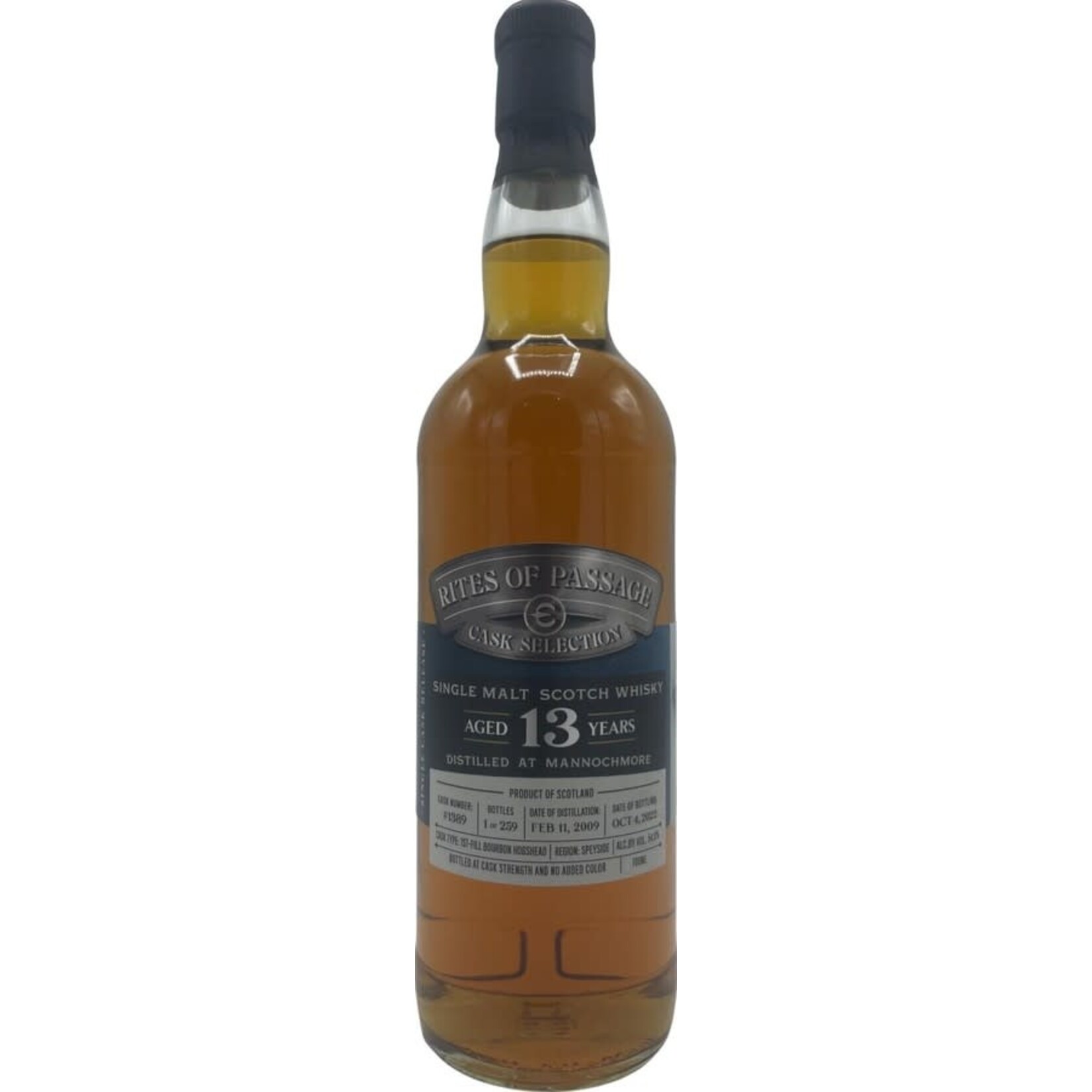 Rites of Passage Rites of Passage / Mannochmore 13 Year Single Cask Single Malt Scotch Whisky / 700mL