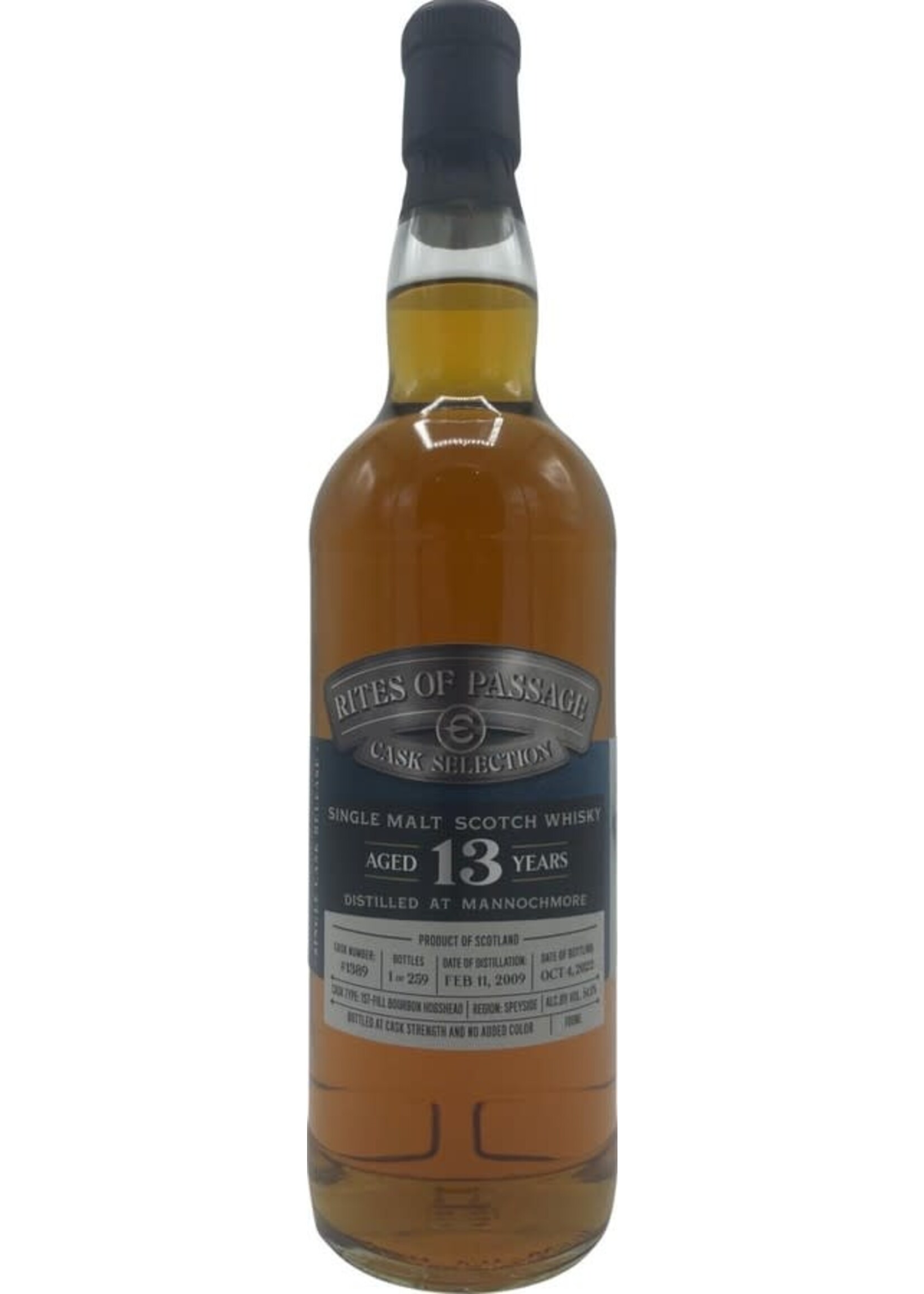 Rites of Passage Rites of Passage / Mannochmore 13 Year Single Cask Single Malt Scotch Whisky / 700mL