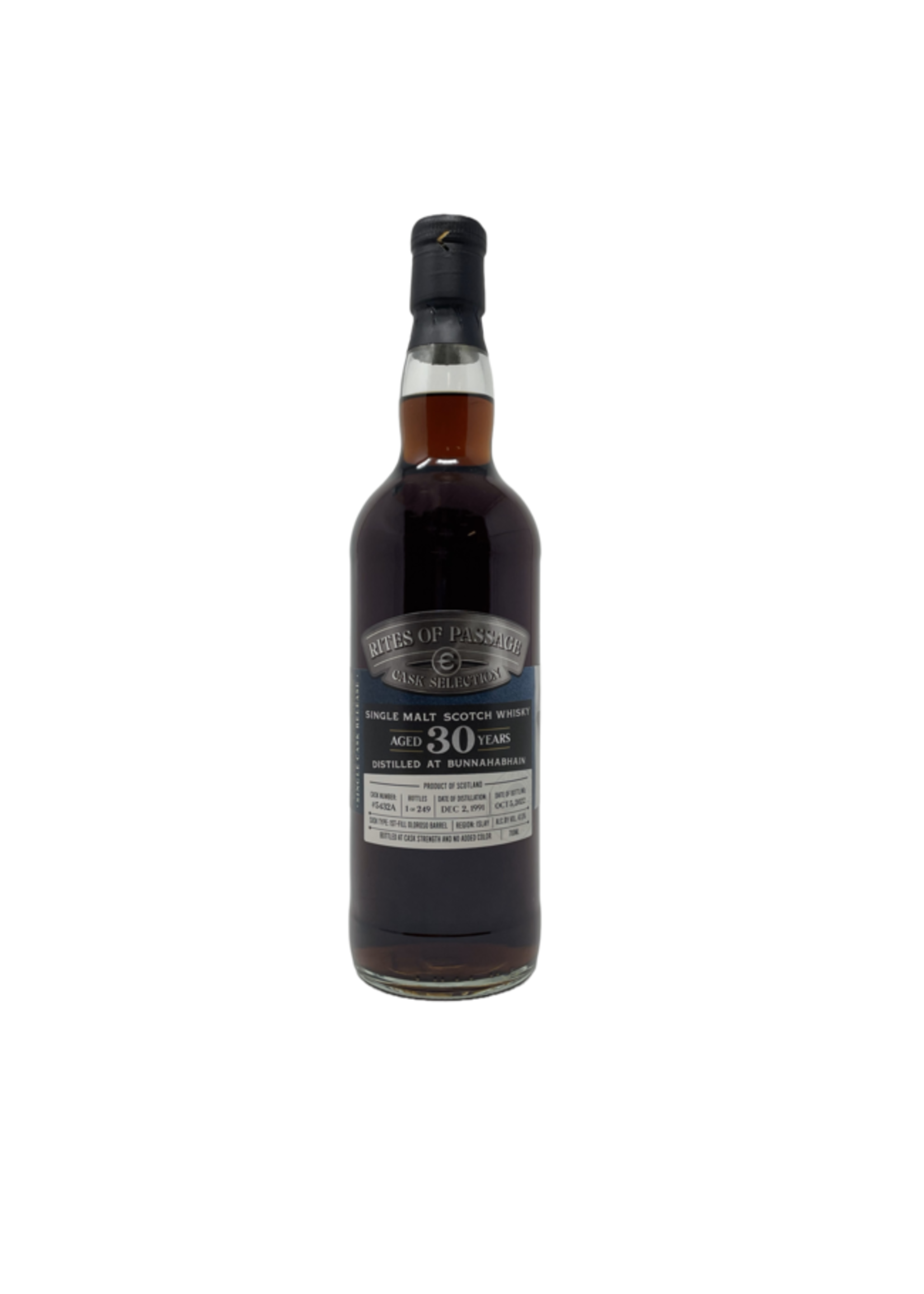 Rites of Passage Rites of Passage / Bunnahabhain 30 Year Single Cask Single Malt Scotch Whisky / 700mL