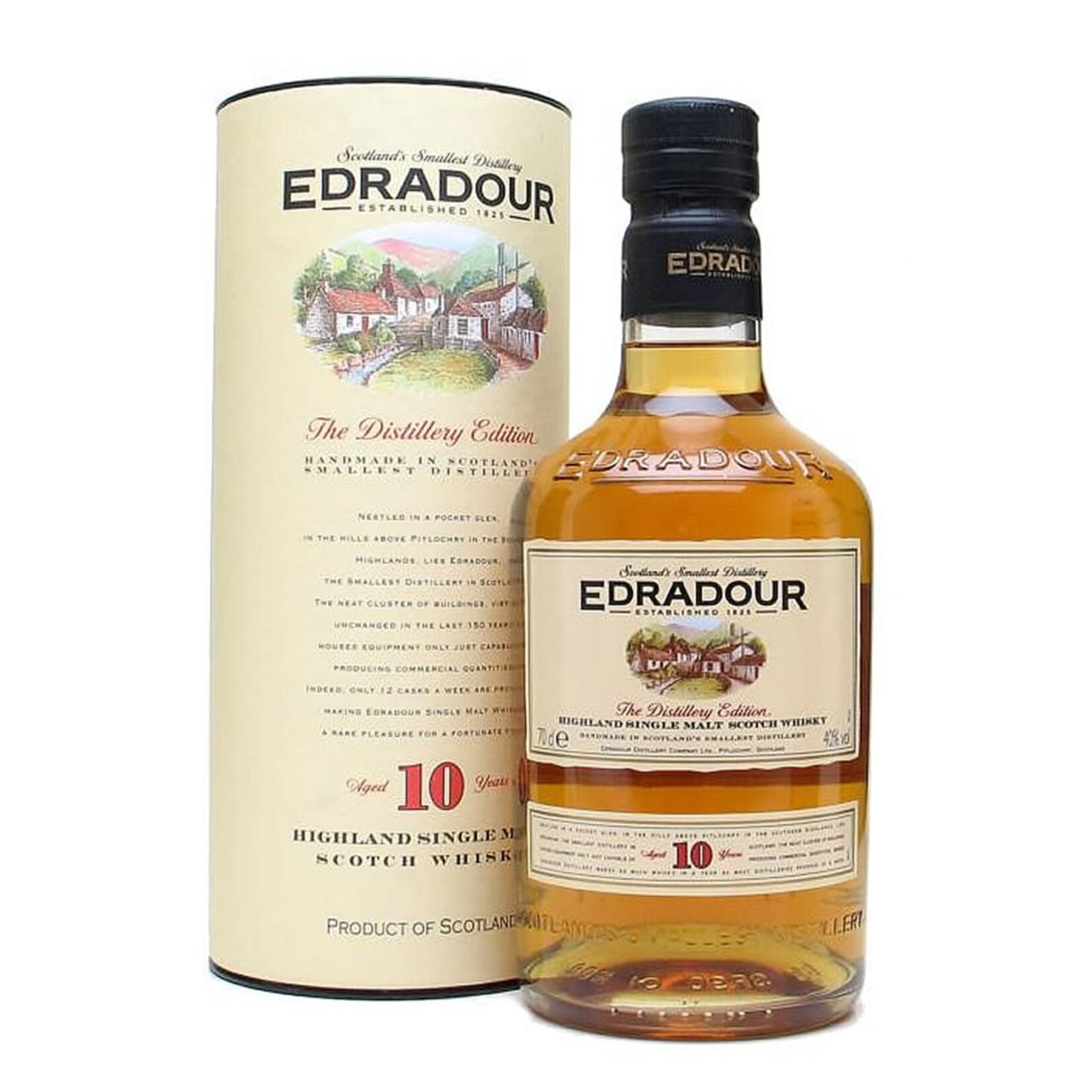 Edradour Edradour / 10 Year Single Malt Scotch Whisky 43% abv / 700mL