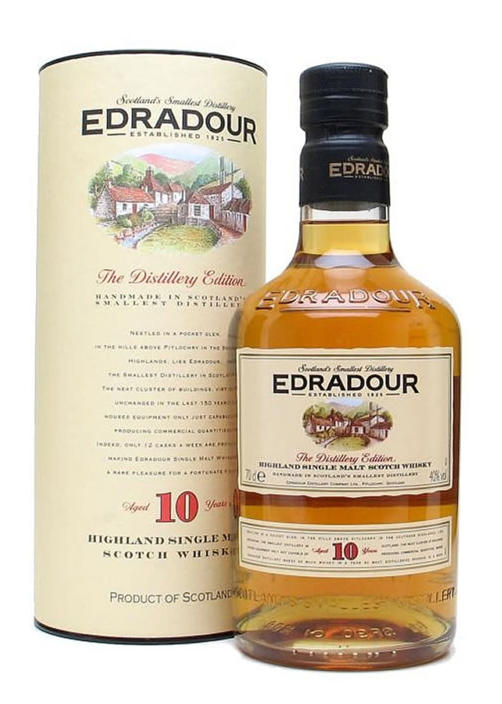 Edradour Edradour / 10 Year Single Malt Scotch Whisky 43% abv / 700mL