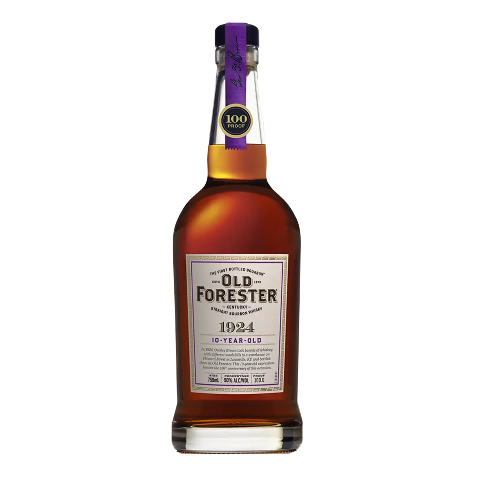 Old Forester / Whiskey Row Series 10 Year Old 1924 Kentucky Straight Bourbon / 750mL
