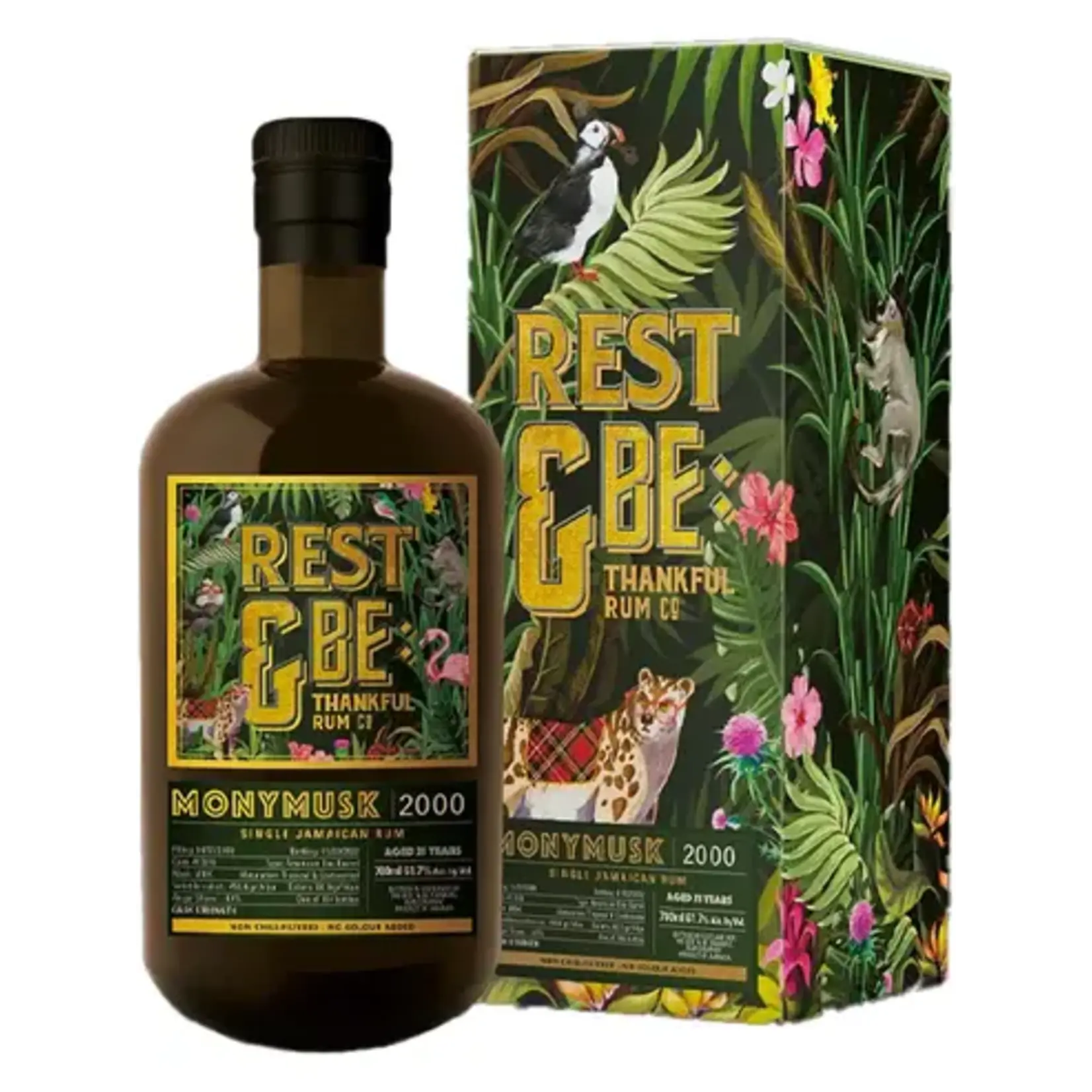 Rest & Be Thankful Rest & Be Thankful / Monymusk 2000 21 Year Single Jamaican Rum 61.7% abv / 700mL