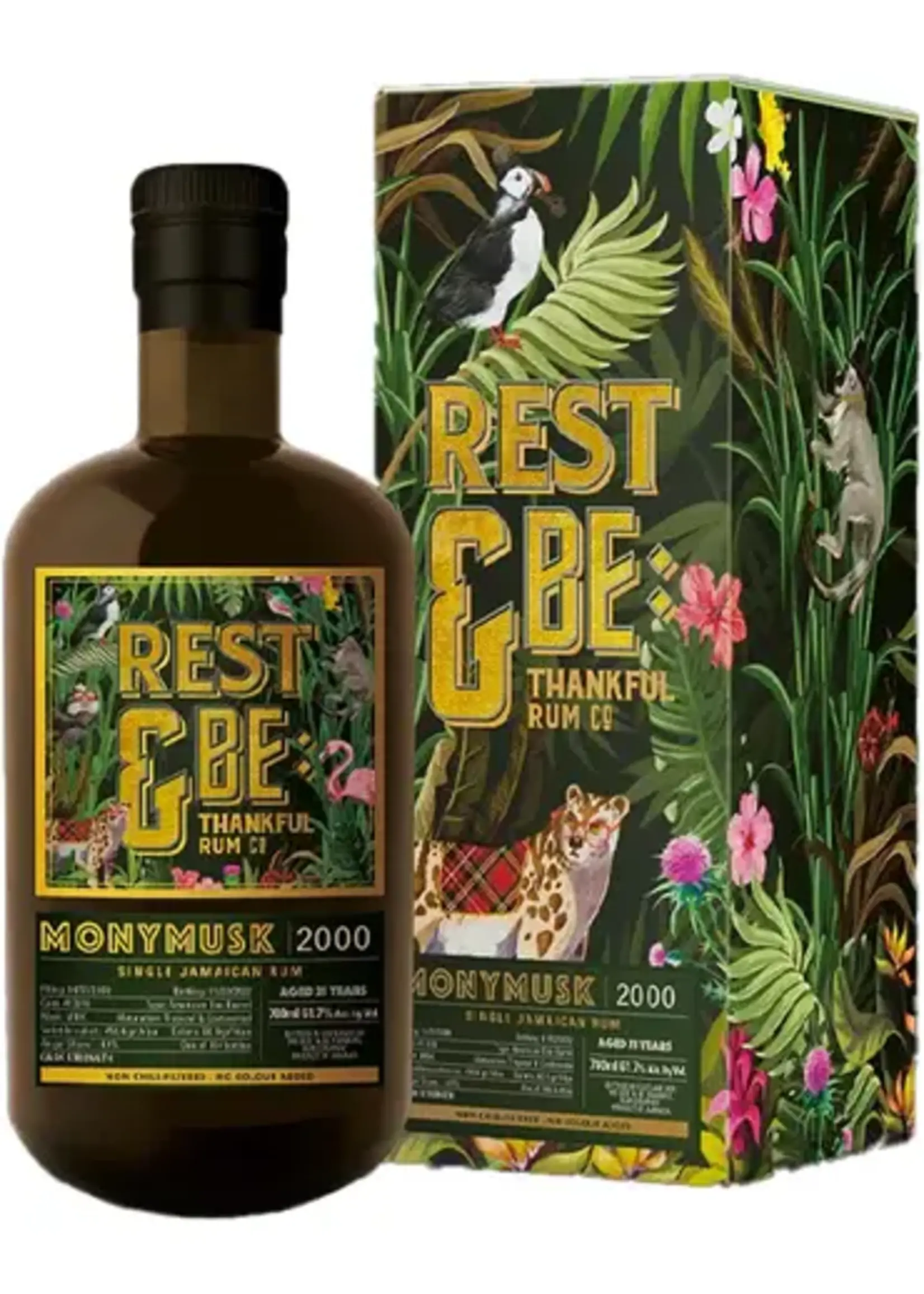 Rest & Be Thankful Rest & Be Thankful / Monymusk 2000 21 Year Single Jamaican Rum 61.7% abv / 700mL