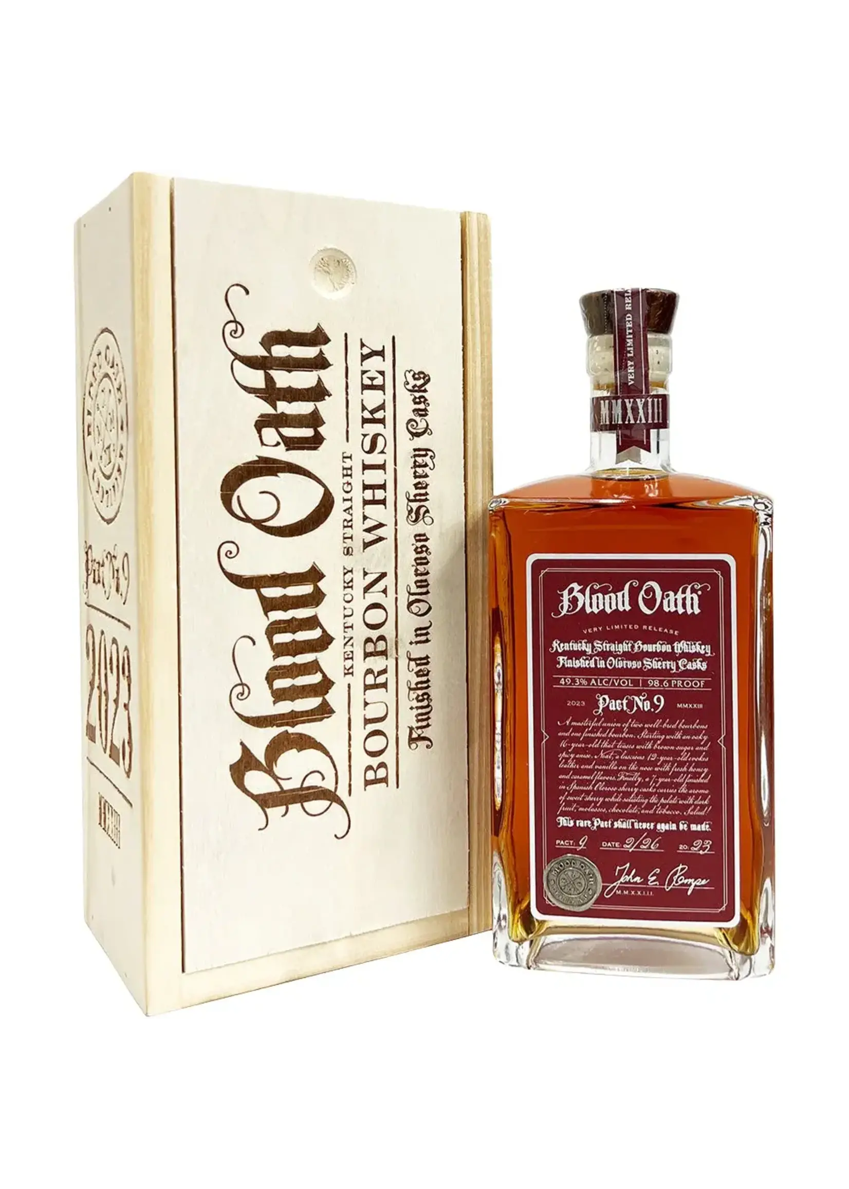 Blood Oath Blood Oath / Pact No. 9 Kentucky Straight Bourbon Whiskey / 750mL
