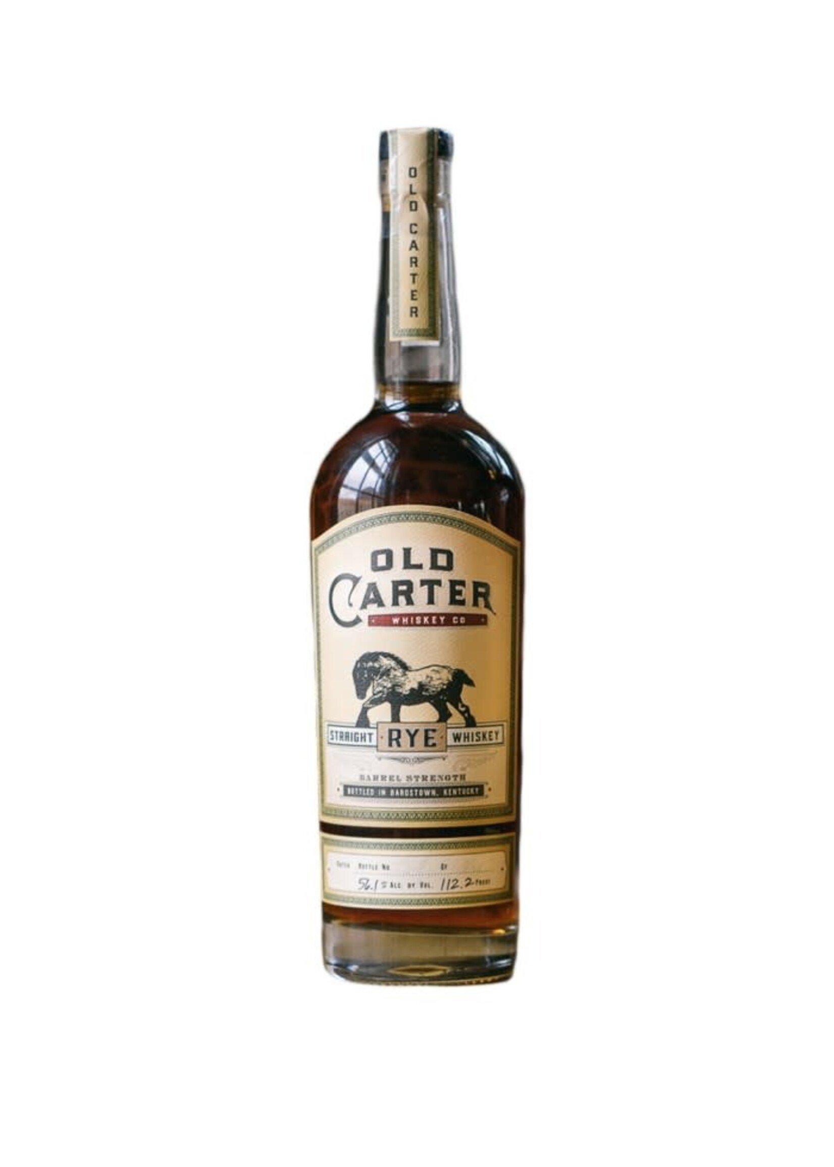 Old Carter Old Carter Whiskey Co. / Batch 12 Barrel Strength Straight Rye Whiskey / 750mL