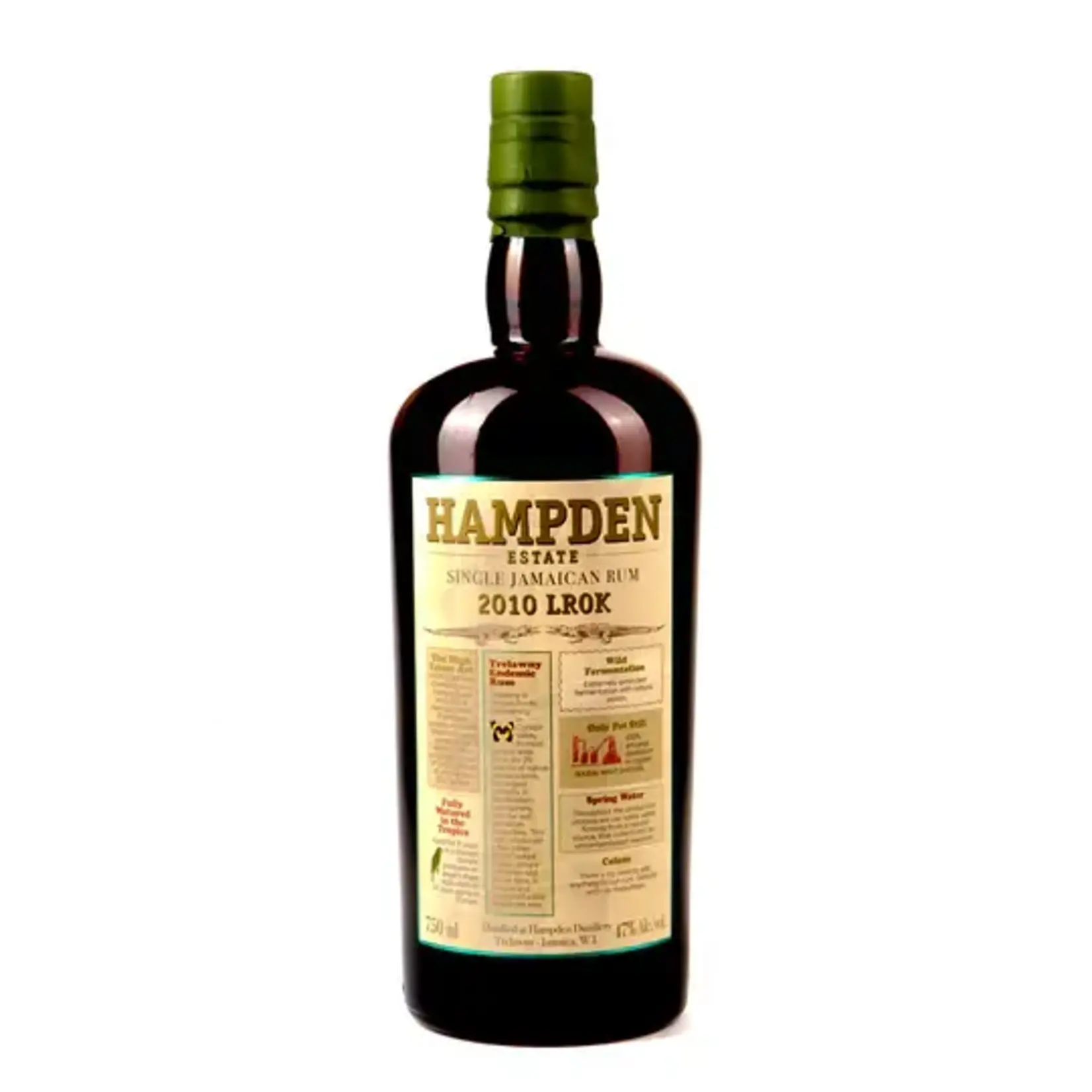 Hampden Hampden / LROK 2010 Single Jamaican Rum 47% abv / 750mL