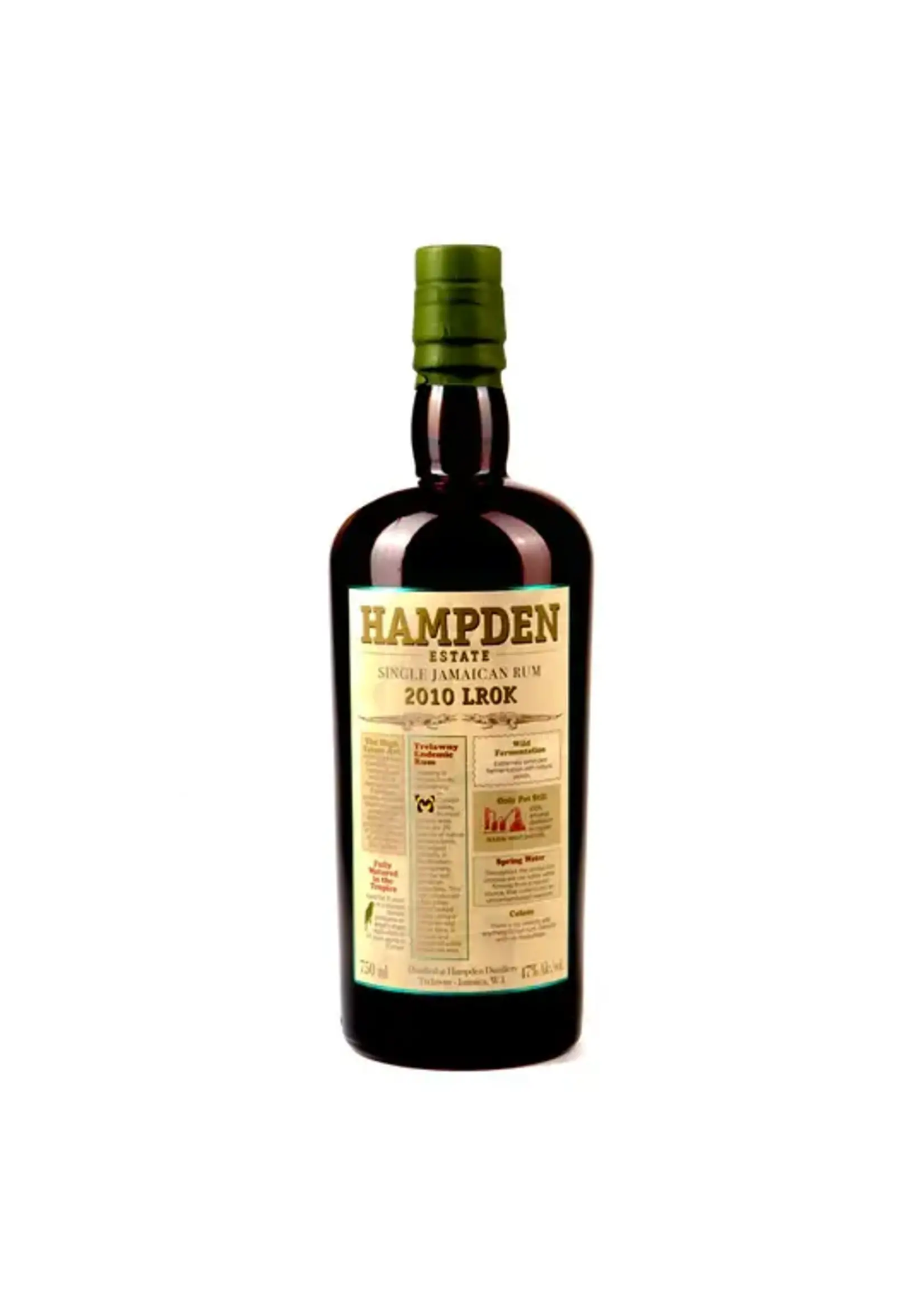 Hampden Hampden / LROK 2010 Single Jamaican Rum 47% abv / 750mL