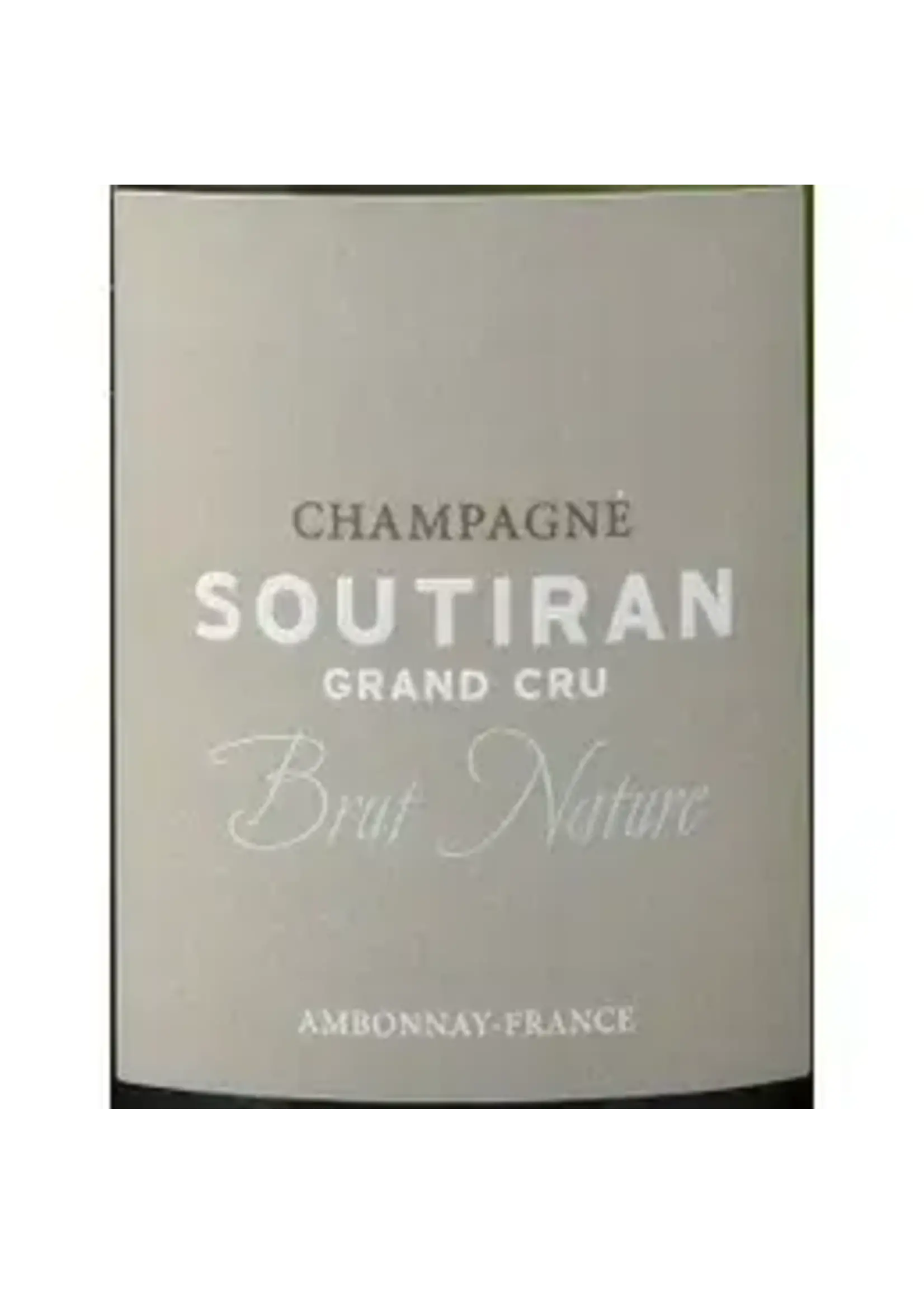 Champagne Soutiran Champagne Soutiran / Brut Nature Grand Cru / 750mL