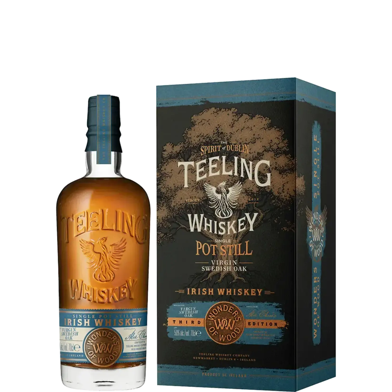 Teeling Teeling / Wonders Of Wood Virgin Swedish Oak Single Pot Still Irish Whiskey 100 Proof / 700mL