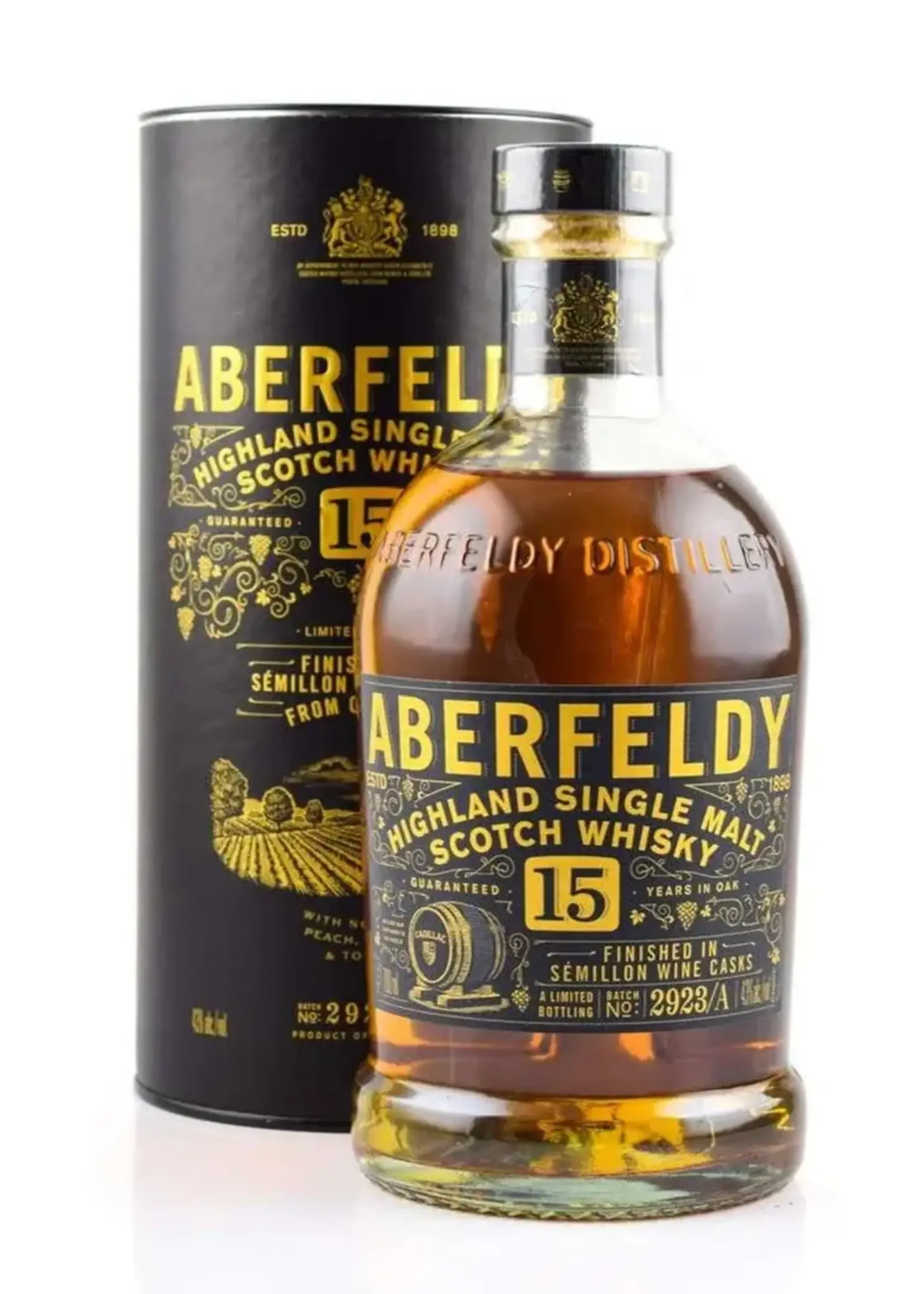Aberfeldy Aberfeldy / 15 Years Old In Oak Highland Single Malt Scotch Finished In Cadillac Semillon Wine Cask / 750mL